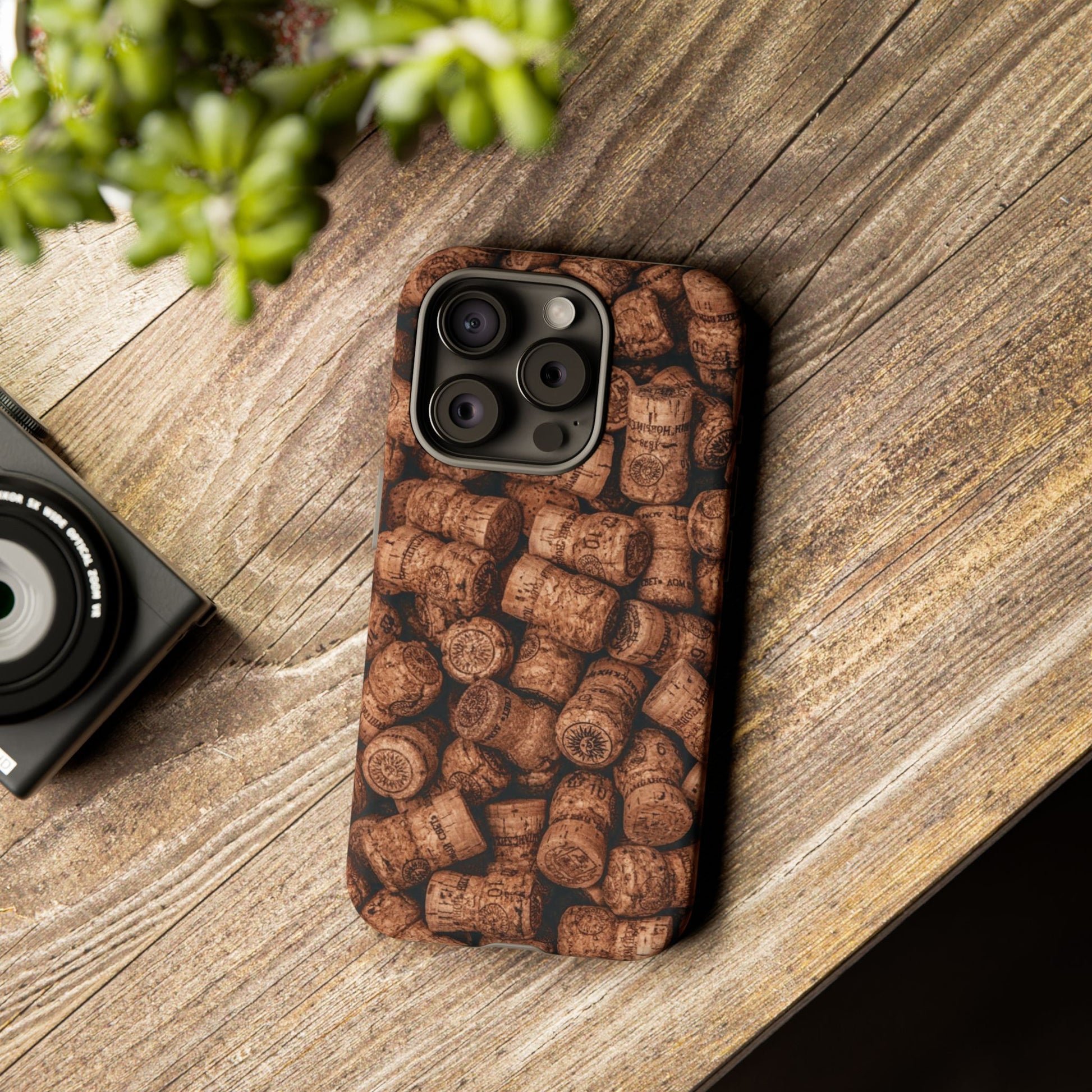 Cork Pattern Phone Case - Eco-Friendly, Vintage Style, Rustic Gifts for Wine Lovers, Housewarming, Birthday, Unique Gift - FORMO
