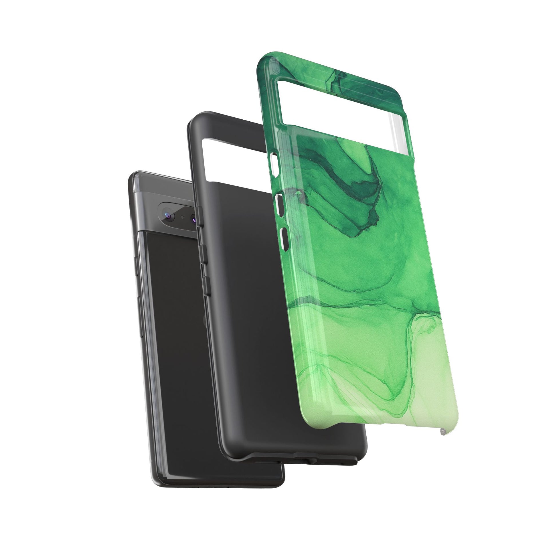 Stylish Phone Case for Nature Lovers, Tough Cases, Green Marble Design, Organic Aesthetic, Unique Gift, Eco-friendly Accessories