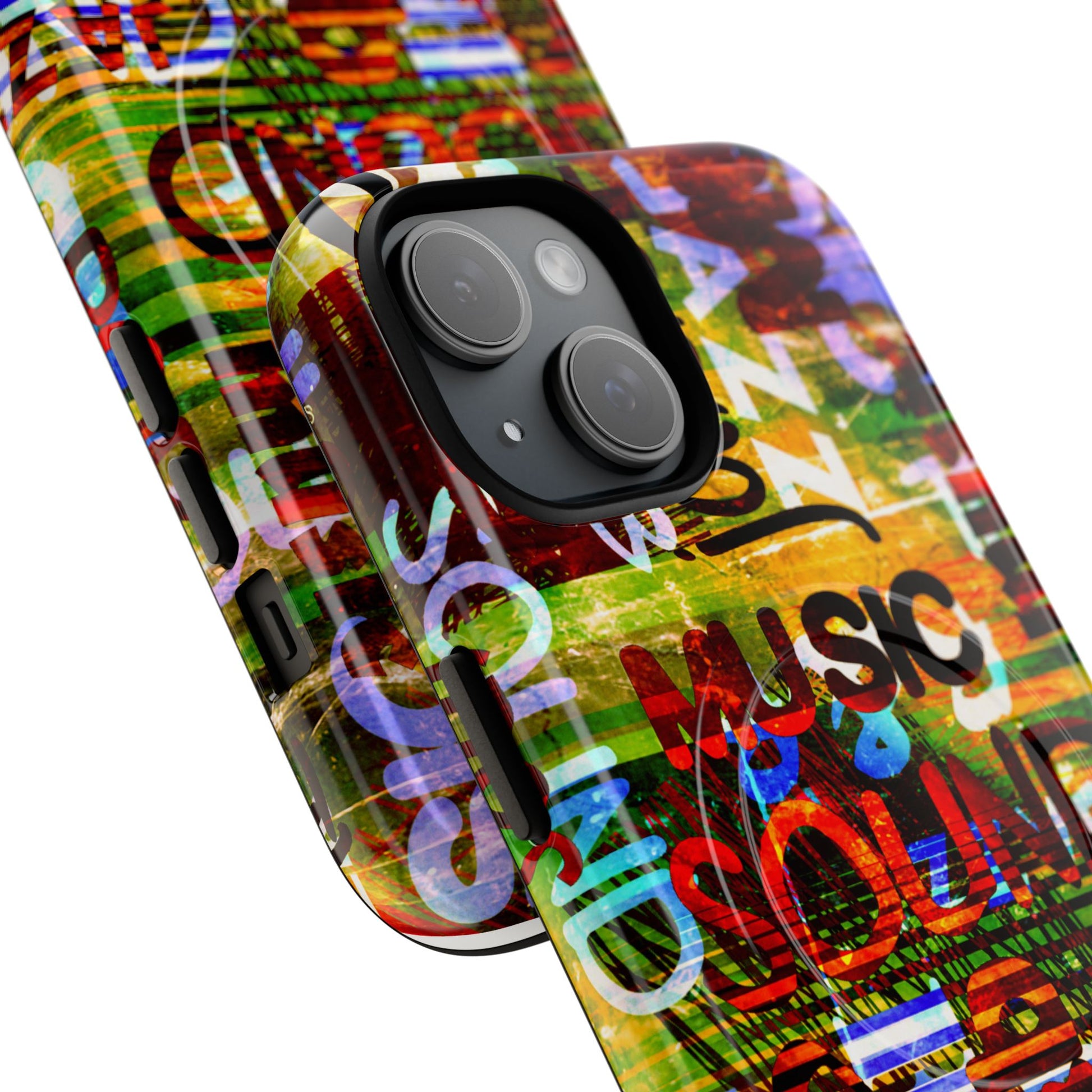 Colorful Music-Themed Phone Case (iPhone & Samsung Compatible) - FORMO