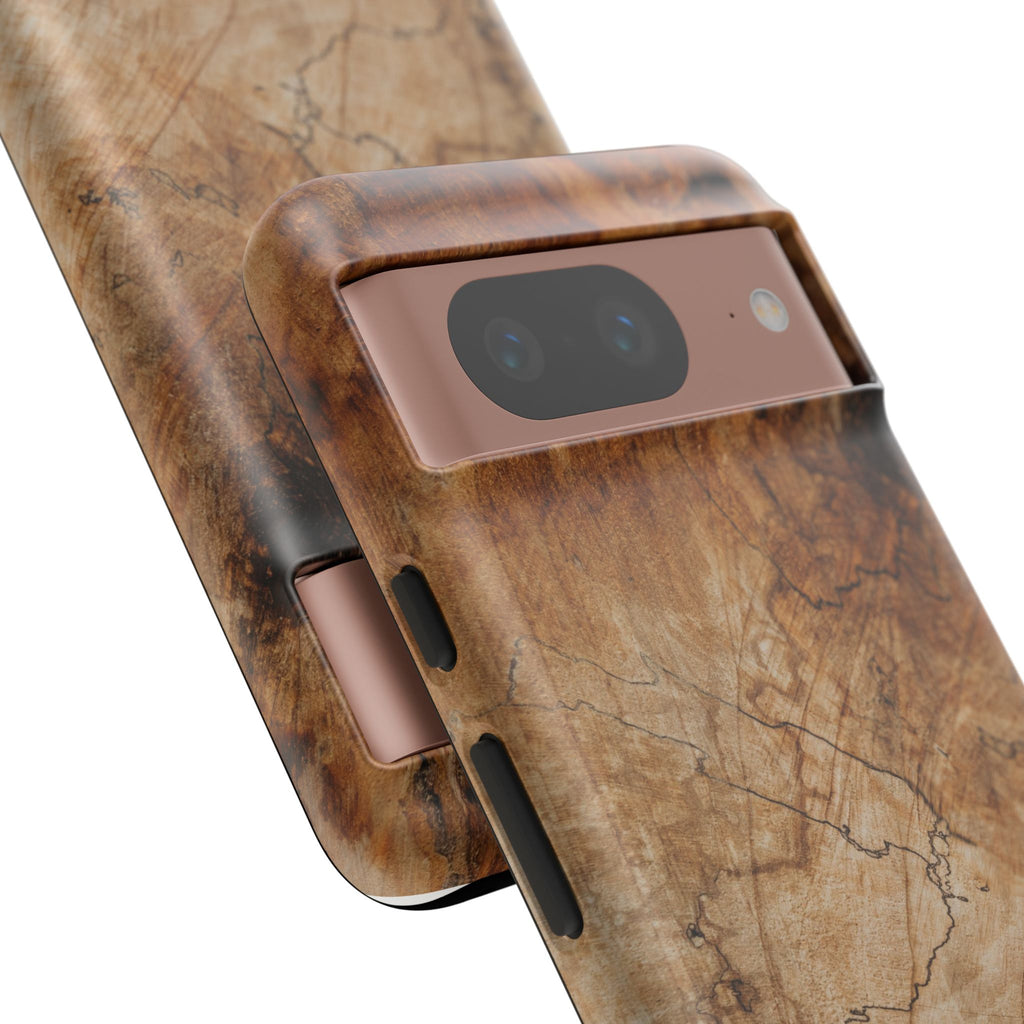 Woodland-Inspired Phone Case | Tough Cases, Natural Wood Grain Cover, Rustic Tech Accessory, Nature Lover Gift, Eco-Friendly - FORMO