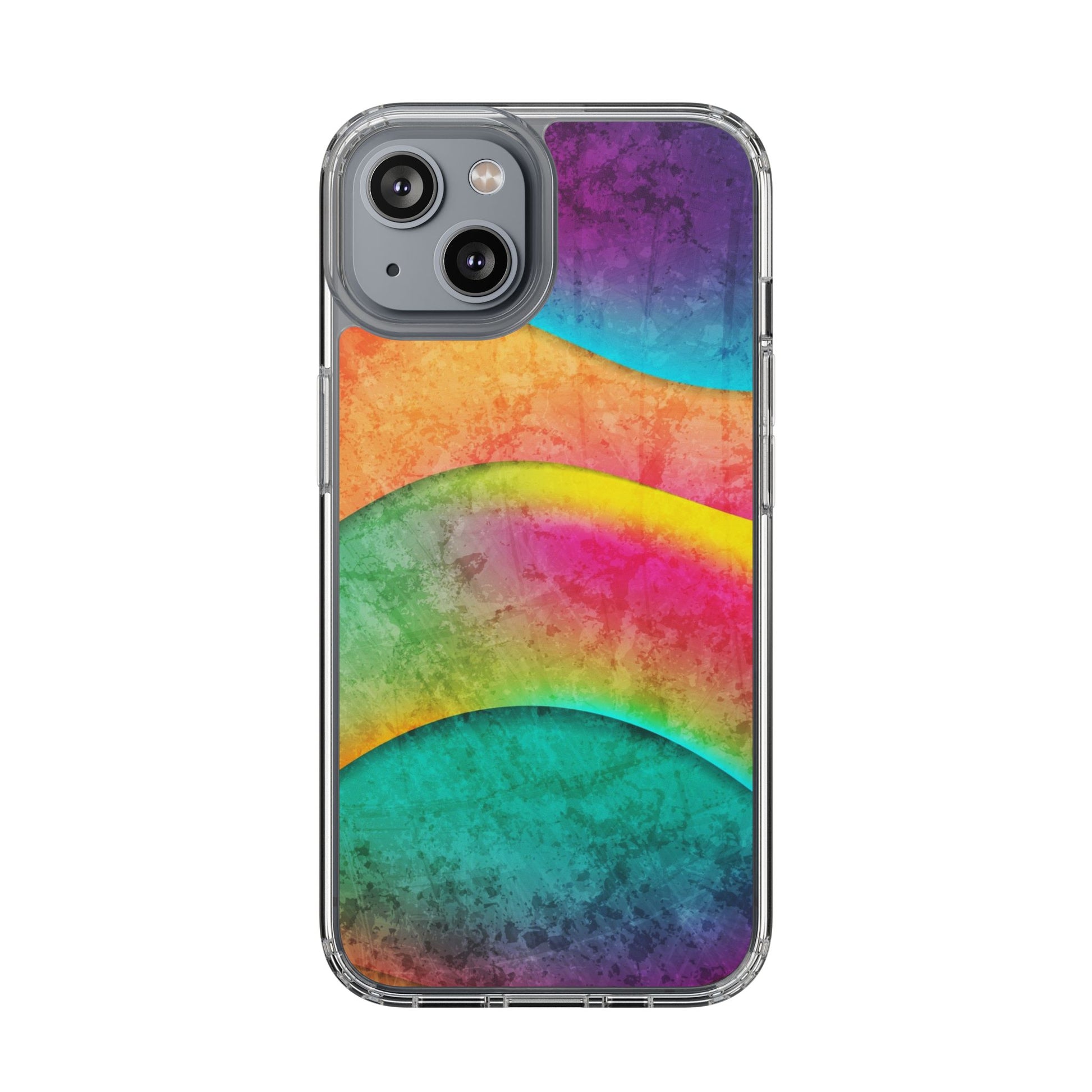Rainbow Pattern Clear Phone Case (iPhone & Samsung Compatible) - FORMO