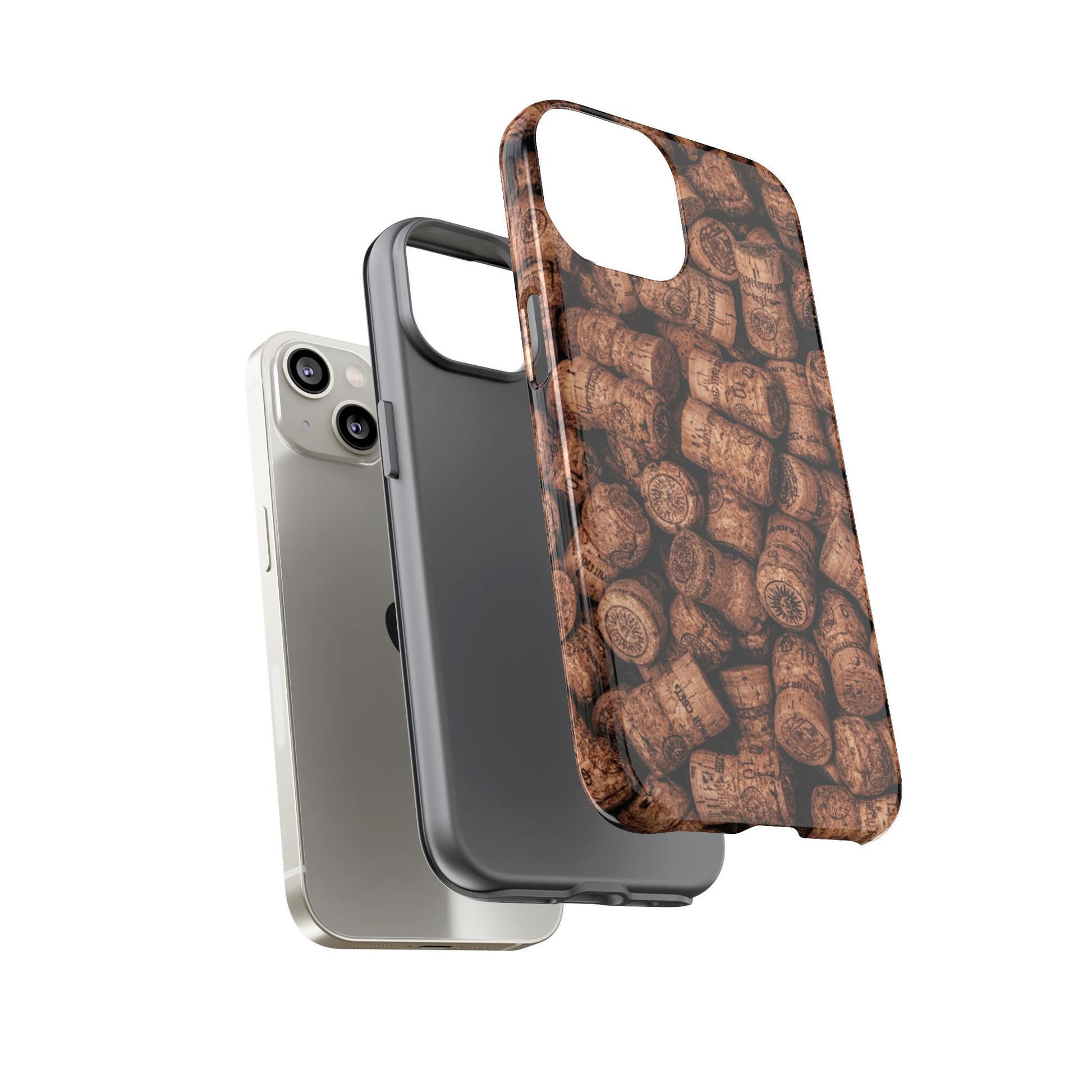 Cork Pattern Phone Case - Eco-Friendly, Vintage Style, Rustic Gifts for Wine Lovers, Housewarming, Birthday, Unique Gift - FORMO
