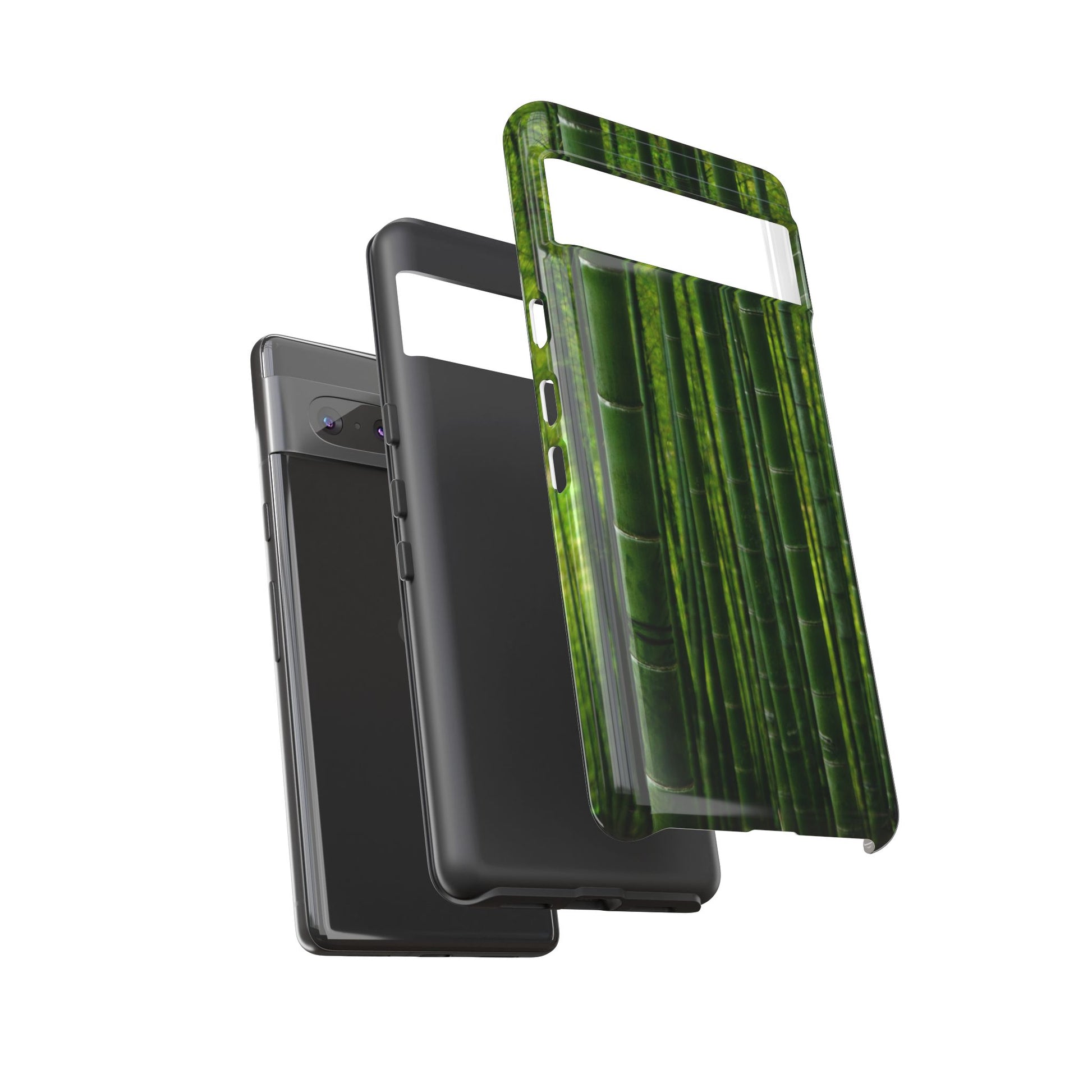 Bamboo Phone Case - Tough Cases, Nature Lover Gift, Eco-Friendly Phone Accessory, Greenery Design, Unique Smartphone Cover - FORMO