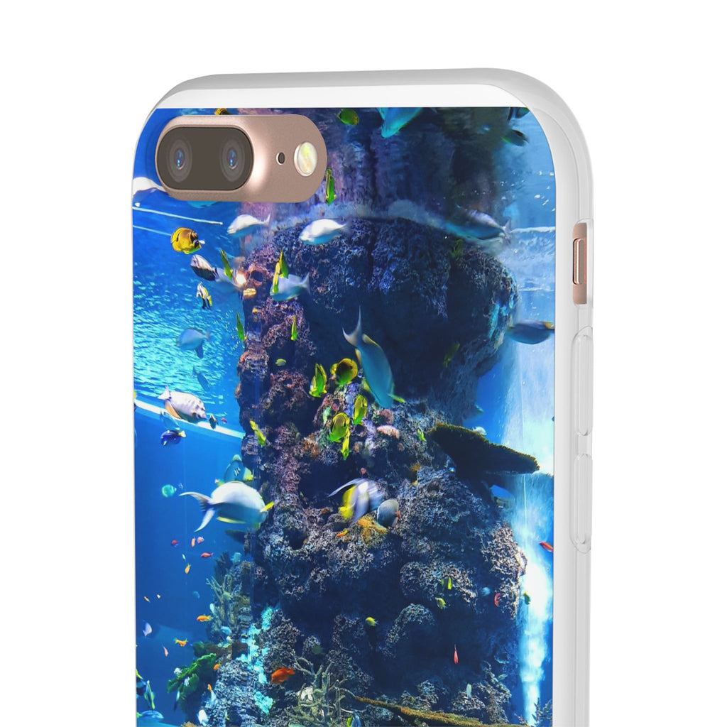 Underwater Paradise Phone Case, Flexible Mobile Cover, Ocean Lover Gift, Marine Life, Beach Decor, Sea Life Accessories - FORMO