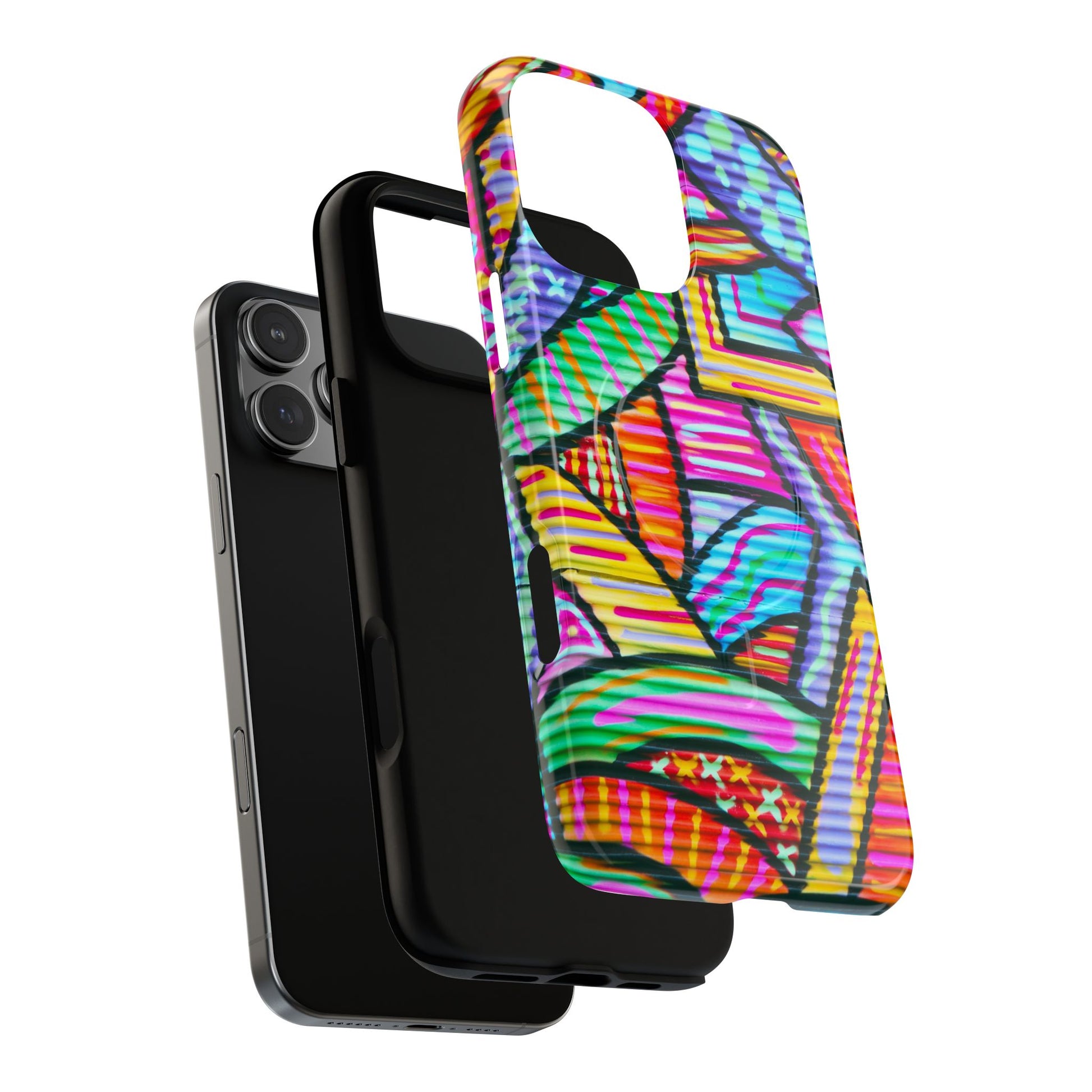 Vibrant Tough Magnetic Phone Case, Colorful Phone Cover, Artistic Mobile Protection, Unique Gift for Tech Lovers, Phone Accessories - FORMO