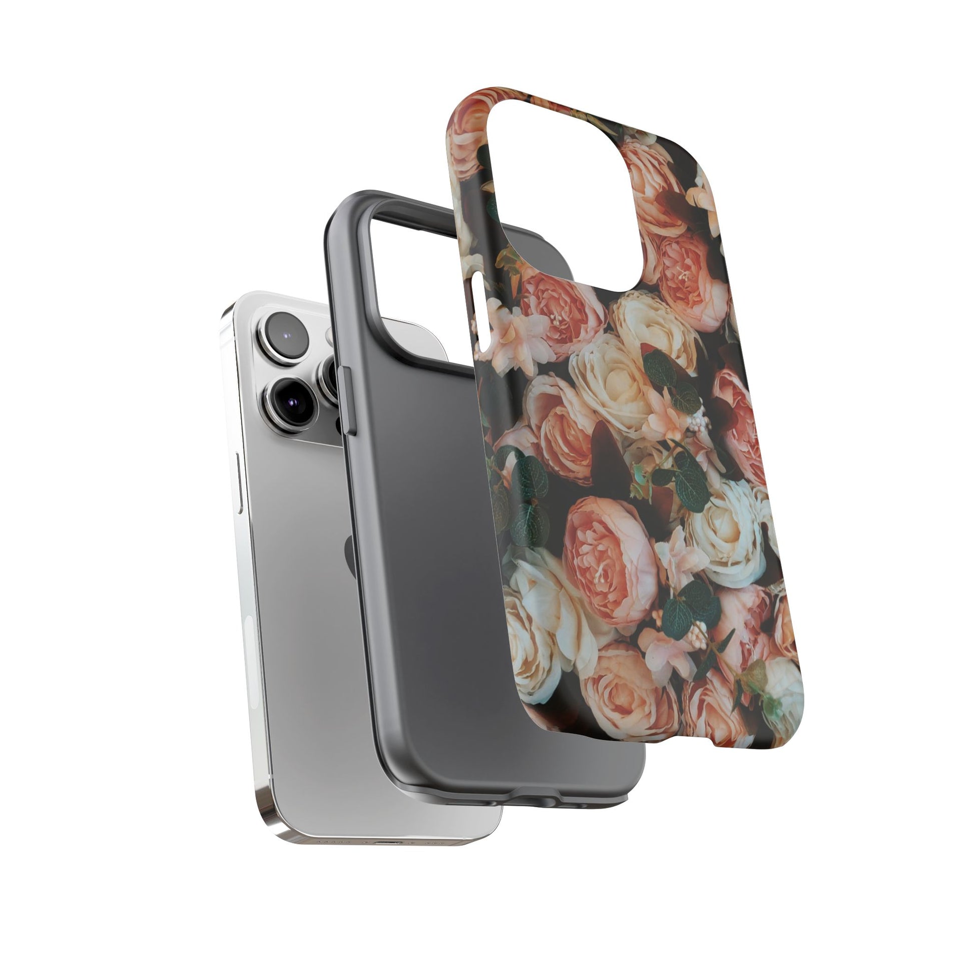 Floral Phone Case - Tough Cases, Rose Design, Floral Protection, Gift for Her, Cute Mobile Cover, Eco-Friendly Case - FORMO