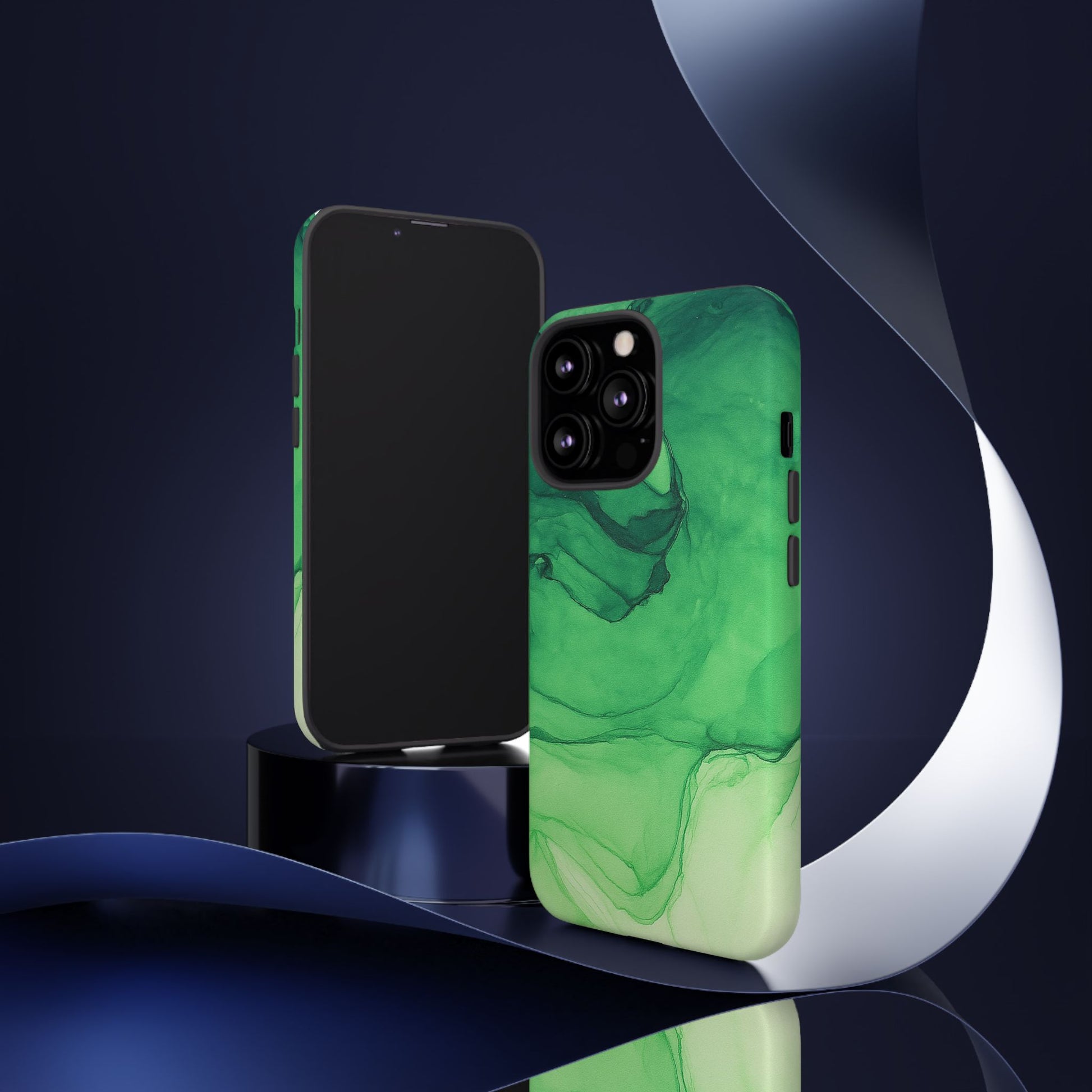 Stylish Phone Case for Nature Lovers, Tough Cases, Green Marble Design, Organic Aesthetic, Unique Gift, Eco-friendly Accessories