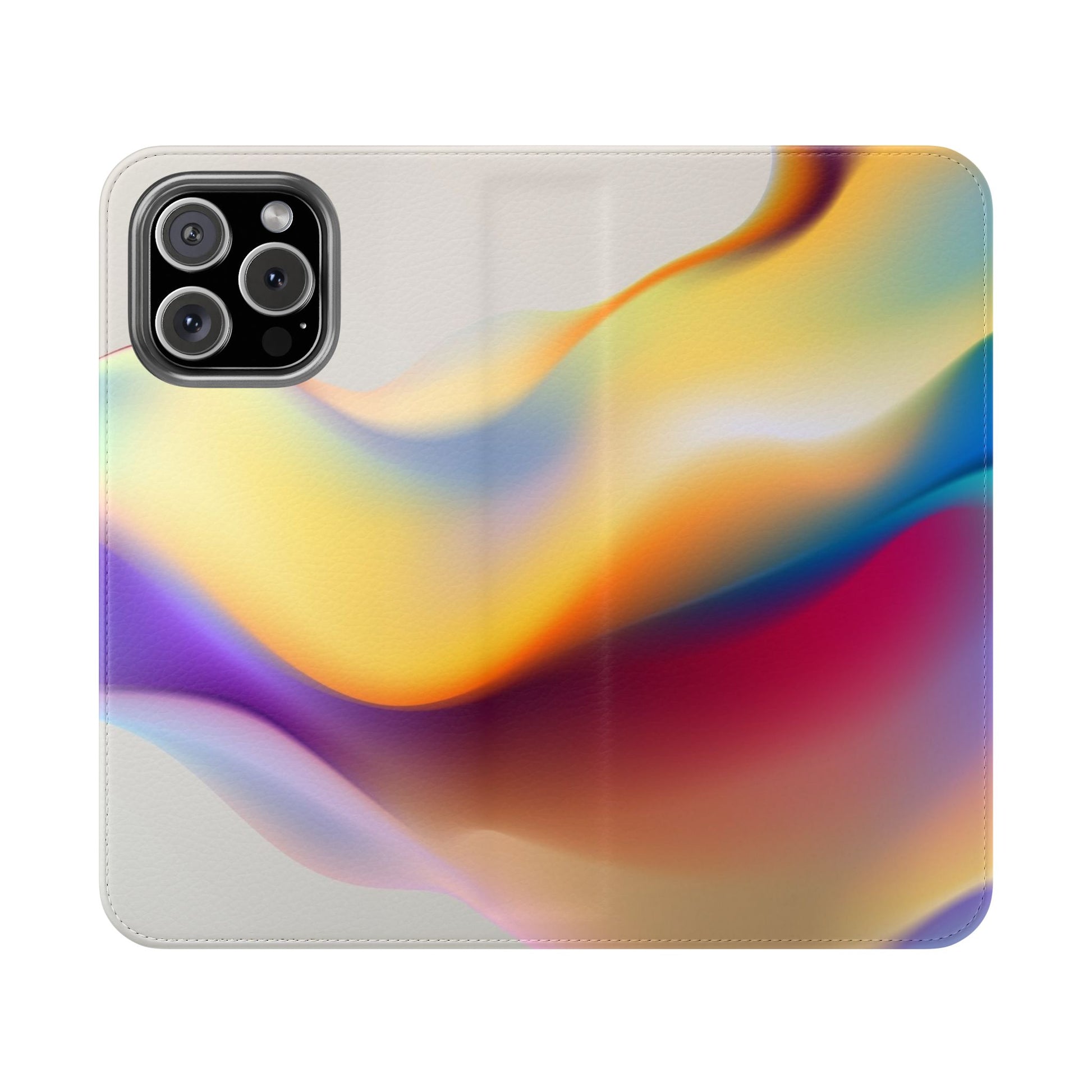 Abstract Gradient Wave Phone Wallet Case (iPhone & Samsung Compatible) - FORMO