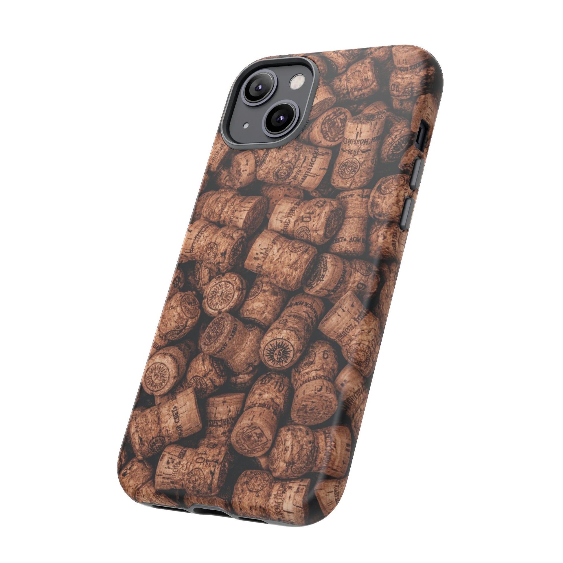 Cork Pattern Phone Case - Eco-Friendly, Vintage Style, Rustic Gifts for Wine Lovers, Housewarming, Birthday, Unique Gift - FORMO