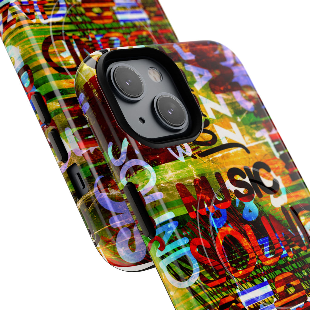 Colorful Music-Themed Phone Case (iPhone & Samsung Compatible) - FORMO