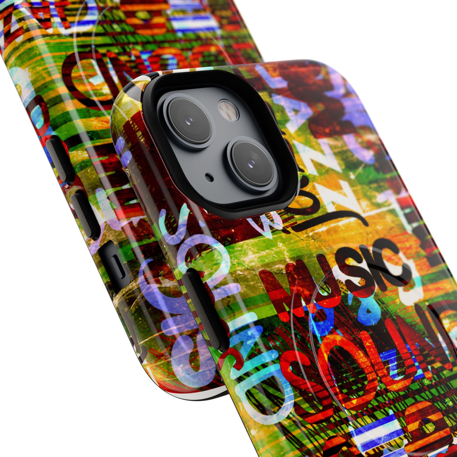Colorful Music-Themed Phone Case (iPhone & Samsung Compatible) - FORMO