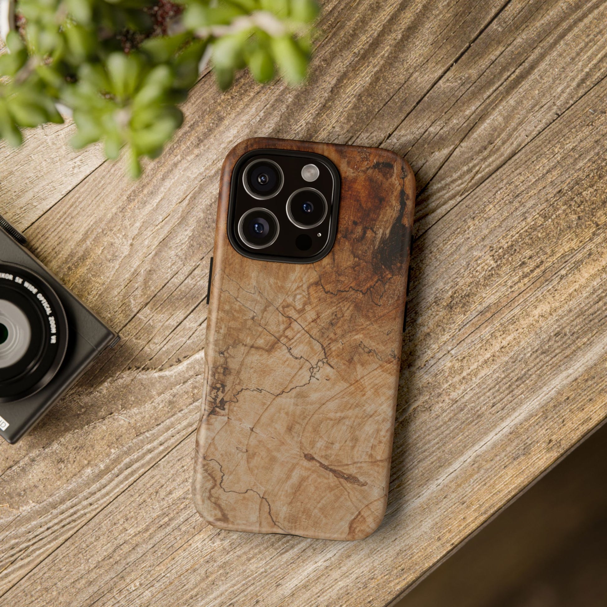 Woodland-Inspired Phone Case | Tough Cases, Natural Wood Grain Cover, Rustic Tech Accessory, Nature Lover Gift, Eco-Friendly - FORMO