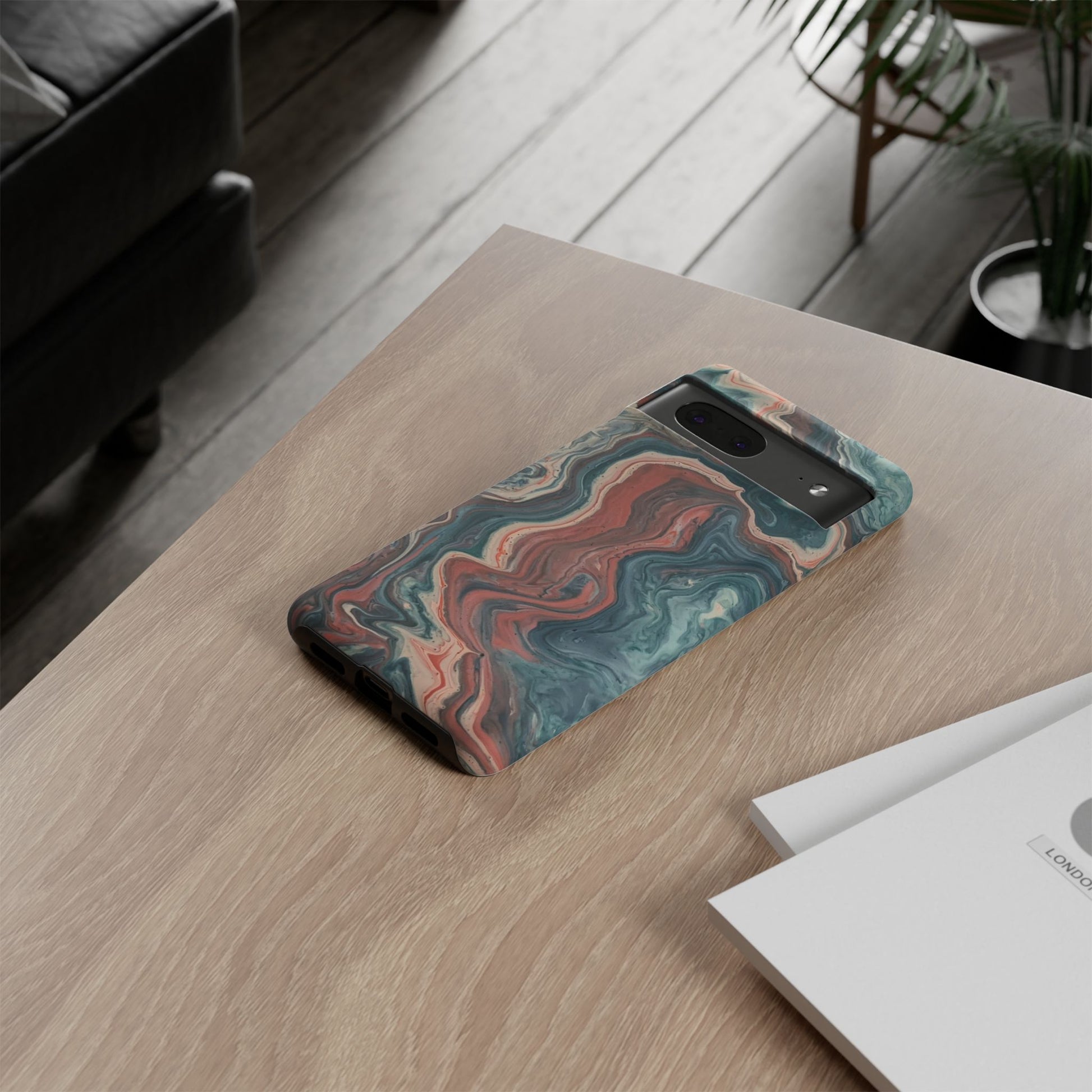 Artistic Phone Case, Tough Cases for Stylish Protection, Marble Design, Trendy Gift for Phone Lovers, Unique Cell Phone Accessory - FORMO