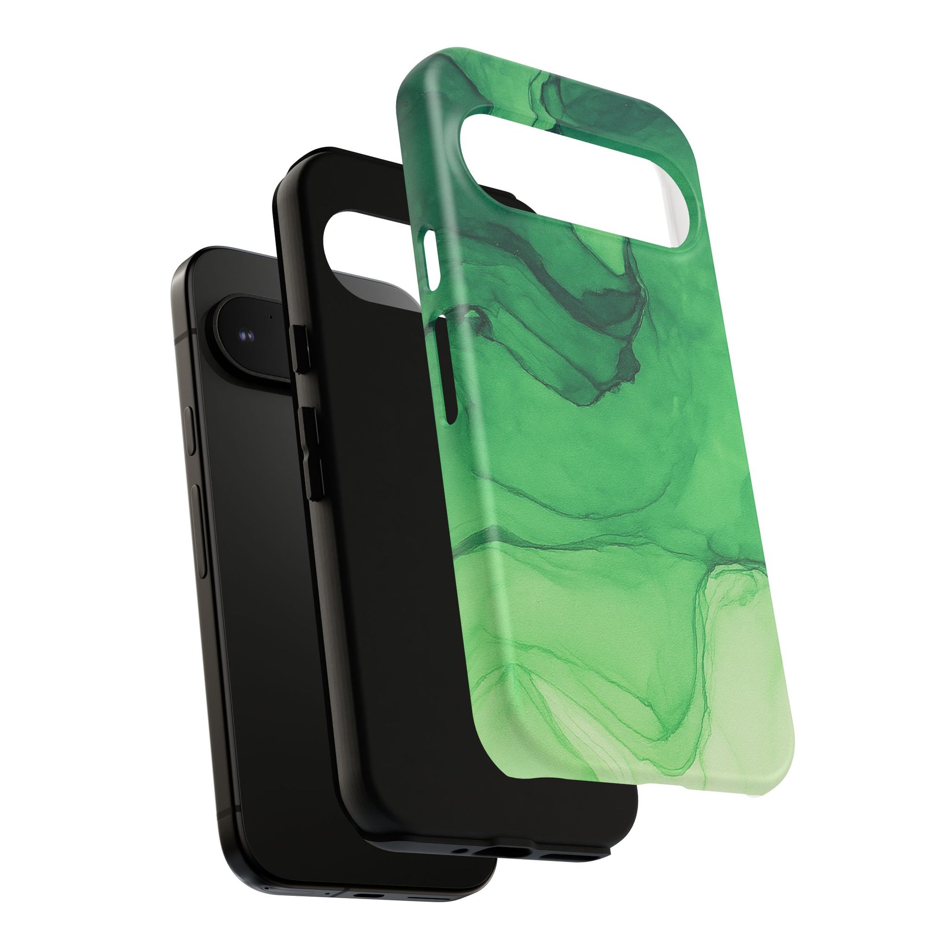 Stylish Phone Case for Nature Lovers, Tough Cases, Green Marble Design, Organic Aesthetic, Unique Gift, Eco-friendly Accessories