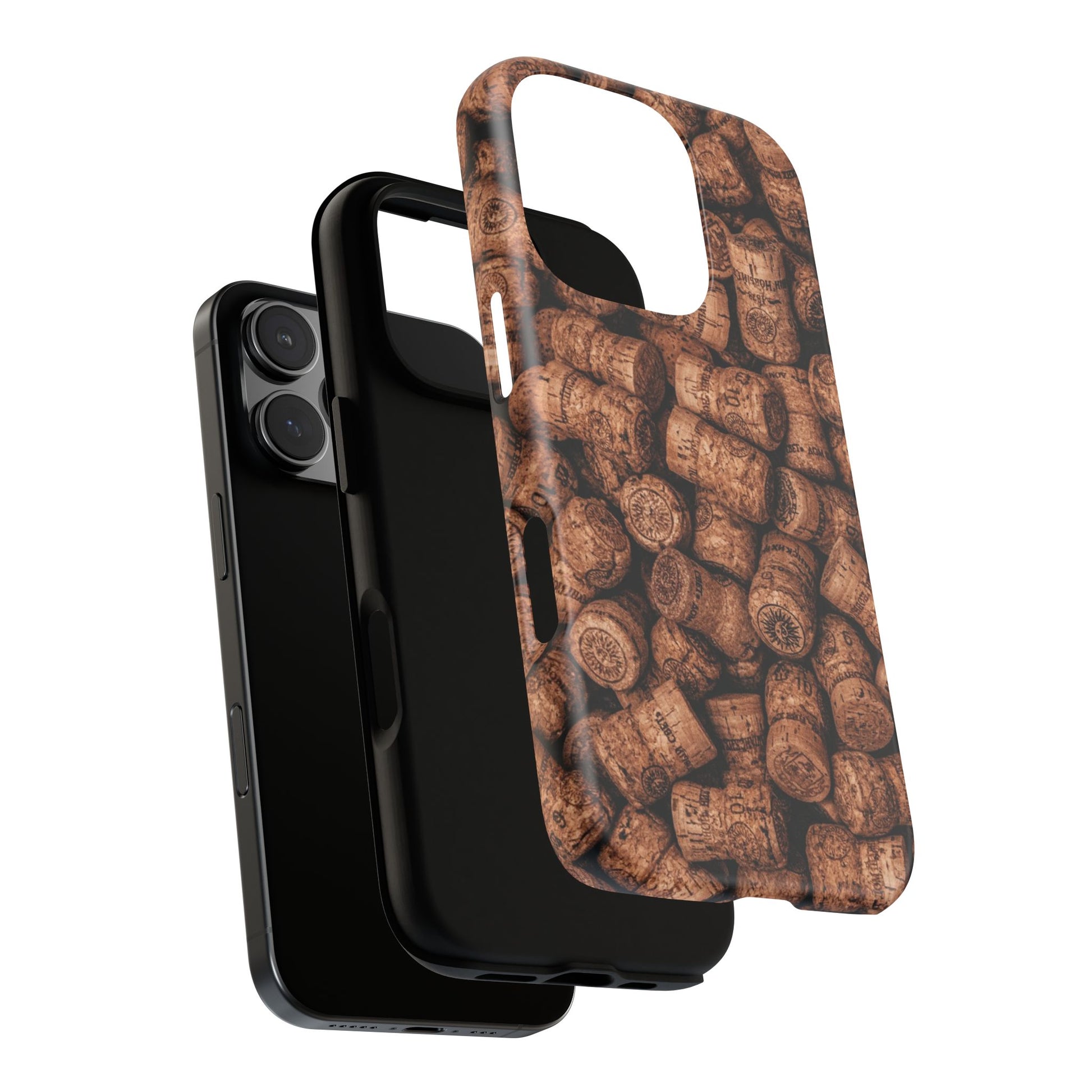 Cork Pattern Phone Case - Eco-Friendly, Vintage Style, Rustic Gifts for Wine Lovers, Housewarming, Birthday, Unique Gift - FORMO