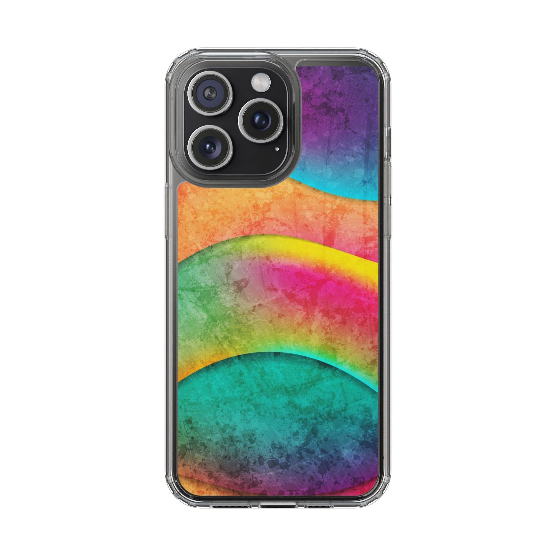 Rainbow Pattern Clear Phone Case (iPhone & Samsung Compatible) - FORMO