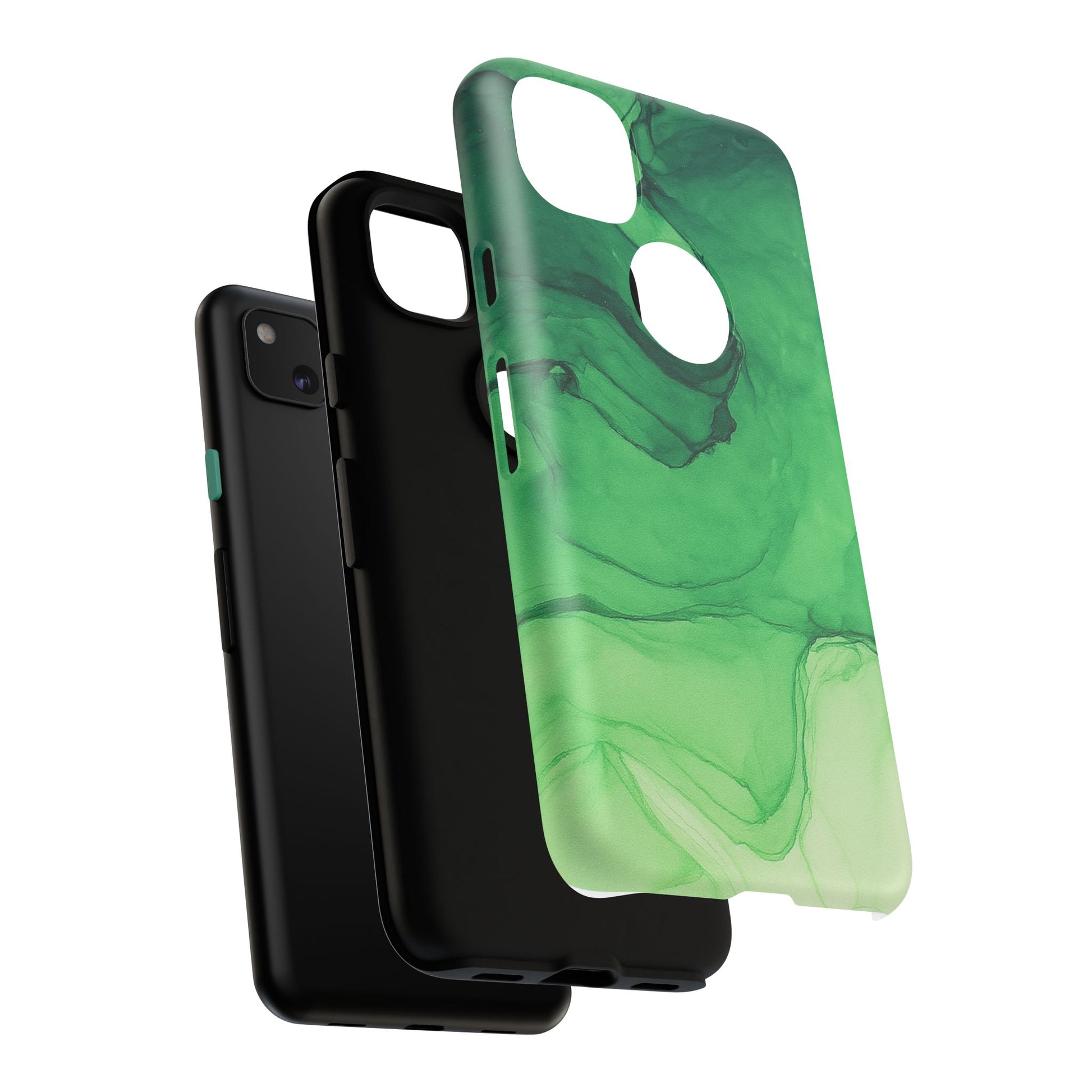 Stylish Phone Case for Nature Lovers, Tough Cases, Green Marble Design, Organic Aesthetic, Unique Gift, Eco-friendly Accessories