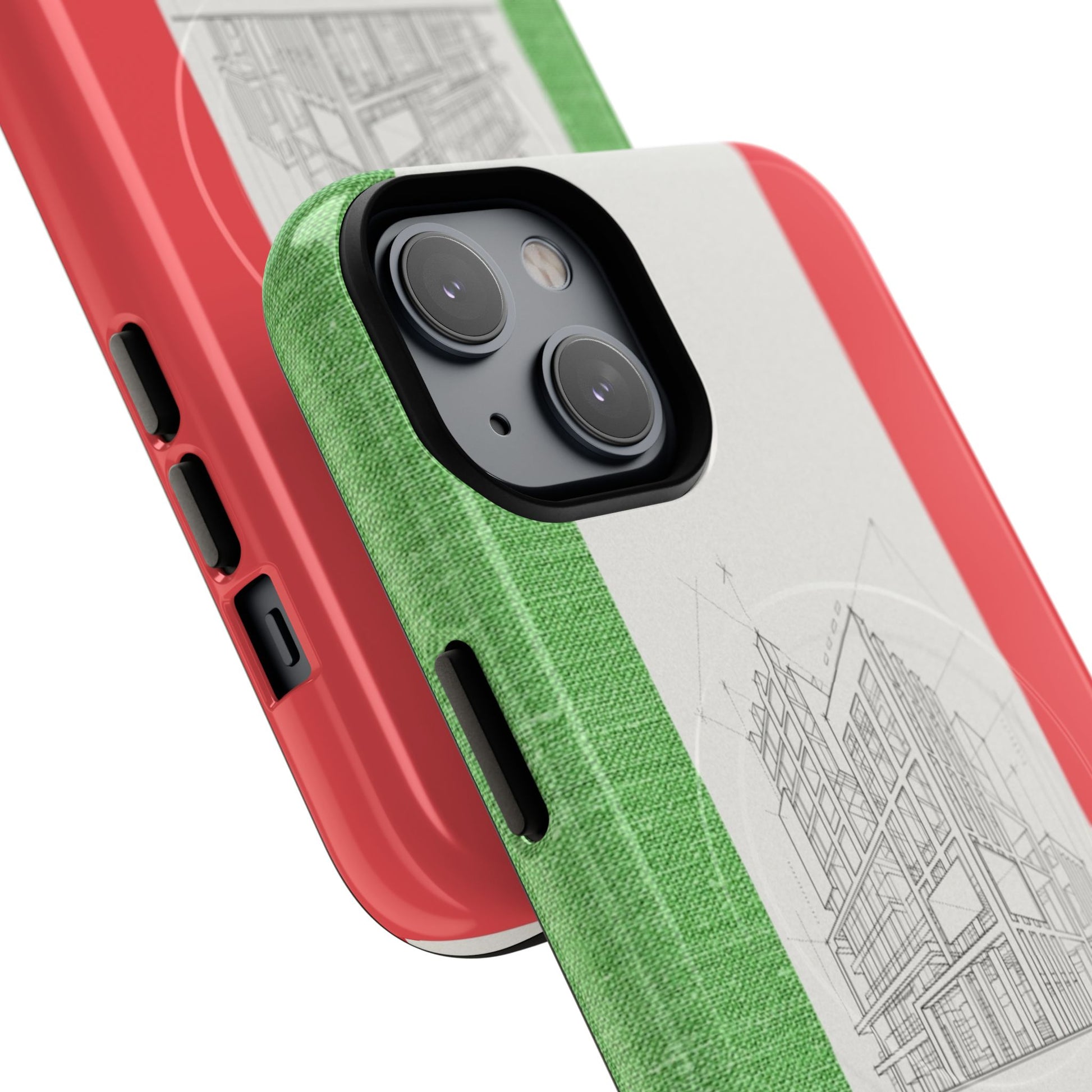 Italian Heritage Magnetic Phone Case, Stylish Phone Cover, Durable Magnet Case, Unique Gift for Travelers, Italian Culture Decor