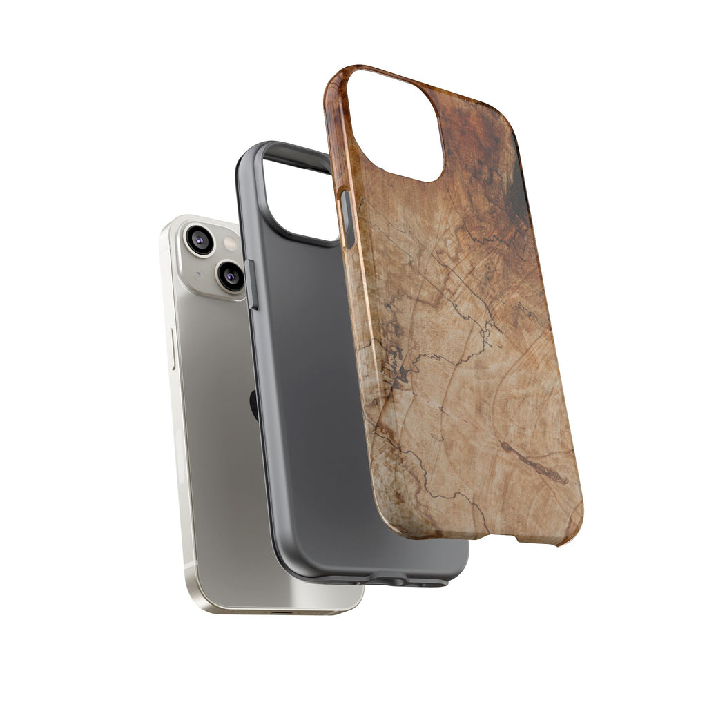 Woodland-Inspired Phone Case | Tough Cases, Natural Wood Grain Cover, Rustic Tech Accessory, Nature Lover Gift, Eco-Friendly - FORMO