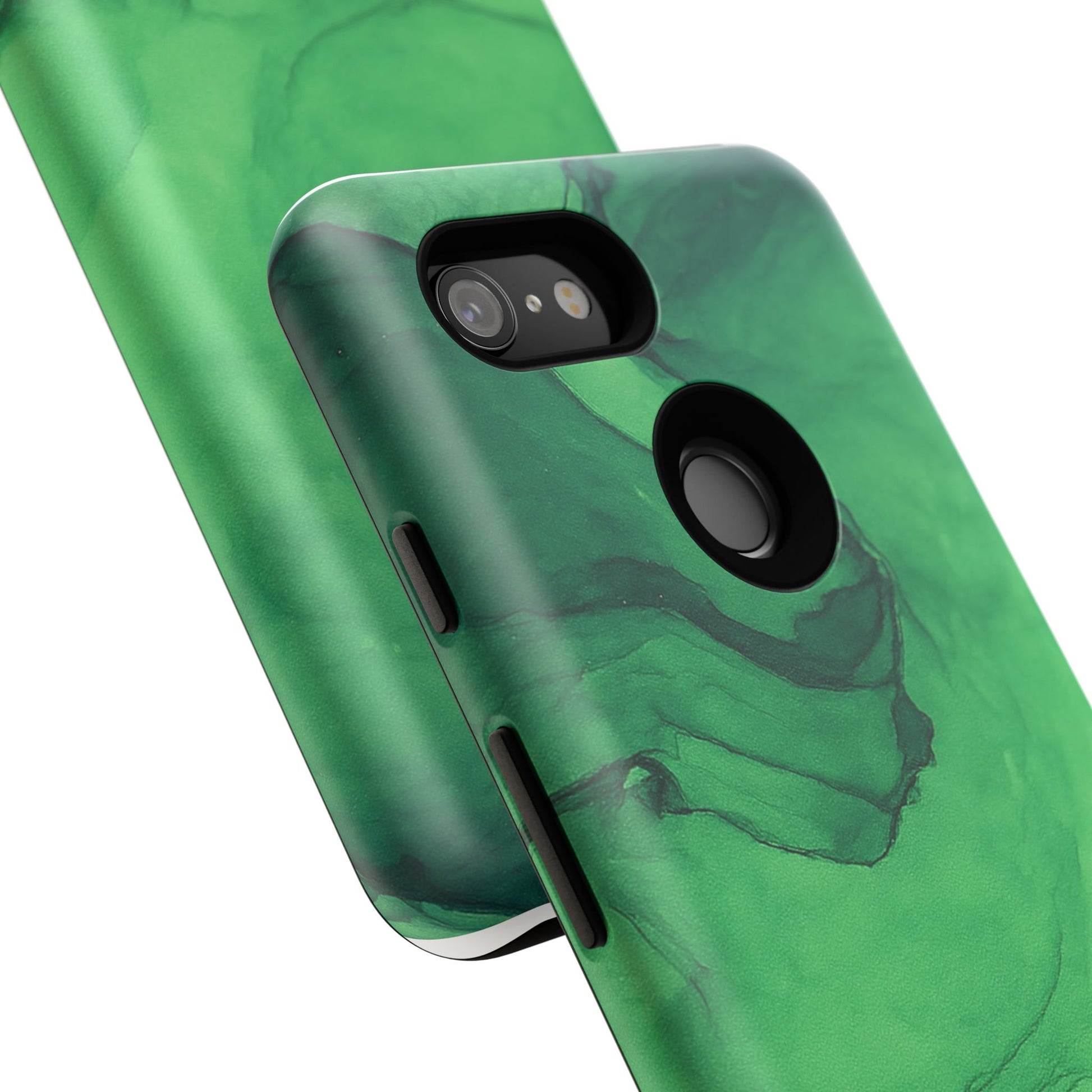 Stylish Phone Case for Nature Lovers, Tough Cases, Green Marble Design, Organic Aesthetic, Unique Gift, Eco-friendly Accessories