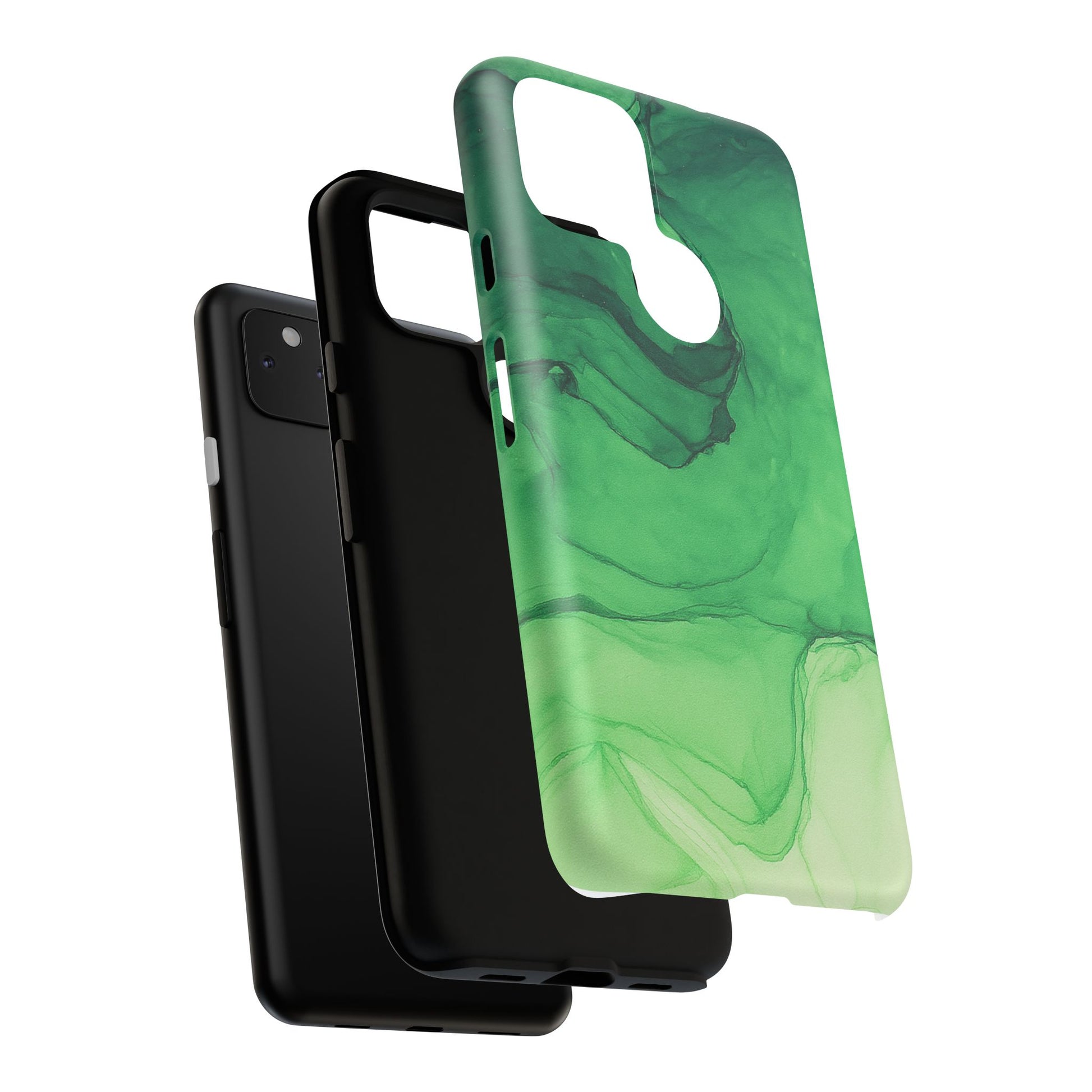 Stylish Phone Case for Nature Lovers, Tough Cases, Green Marble Design, Organic Aesthetic, Unique Gift, Eco-friendly Accessories