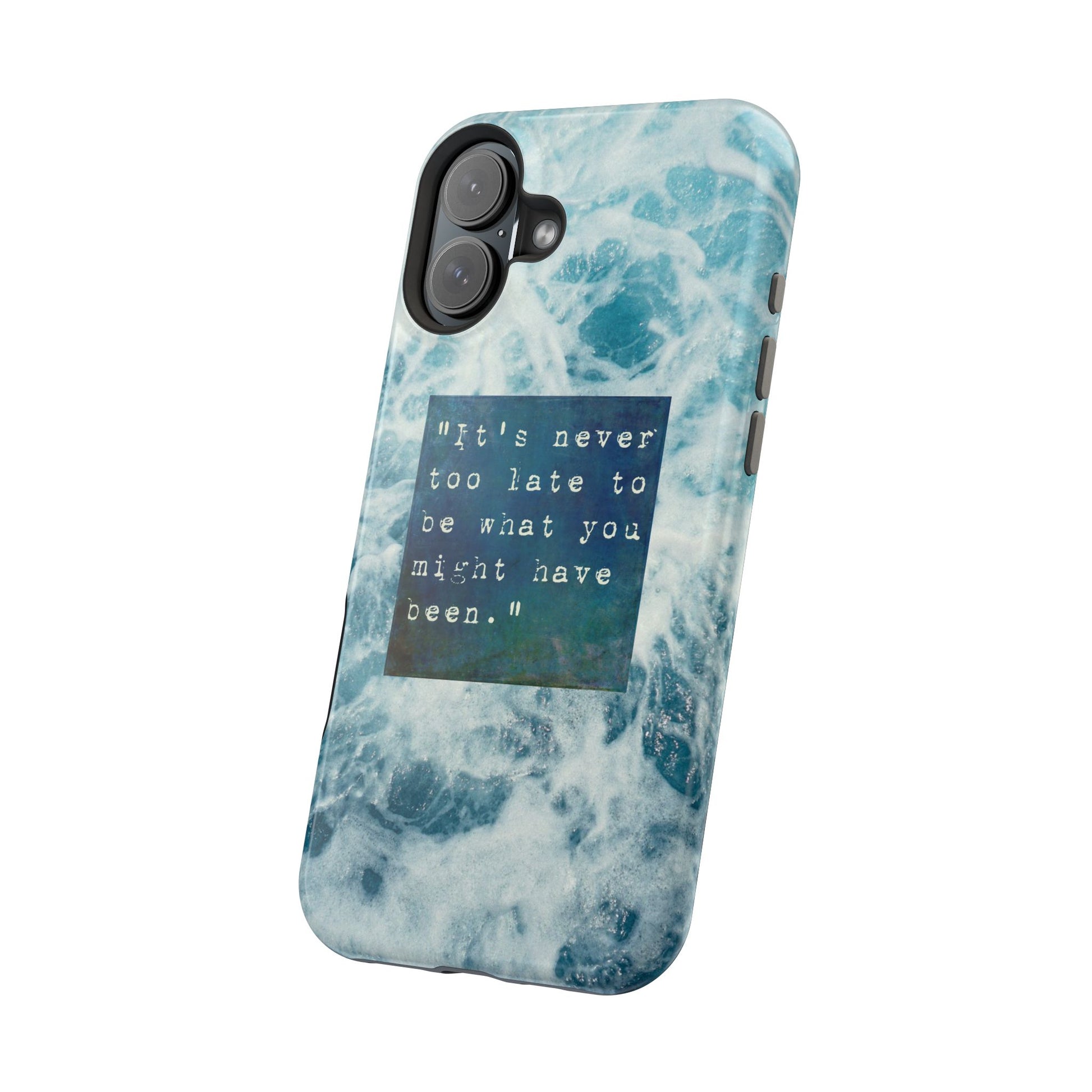 Inspirational Magnetic Phone Cases, Perfect Gift for Students, Motivational Phone Cover, Stylish Tough Case, Ocean Design Case, Fits iPhone - FORMO