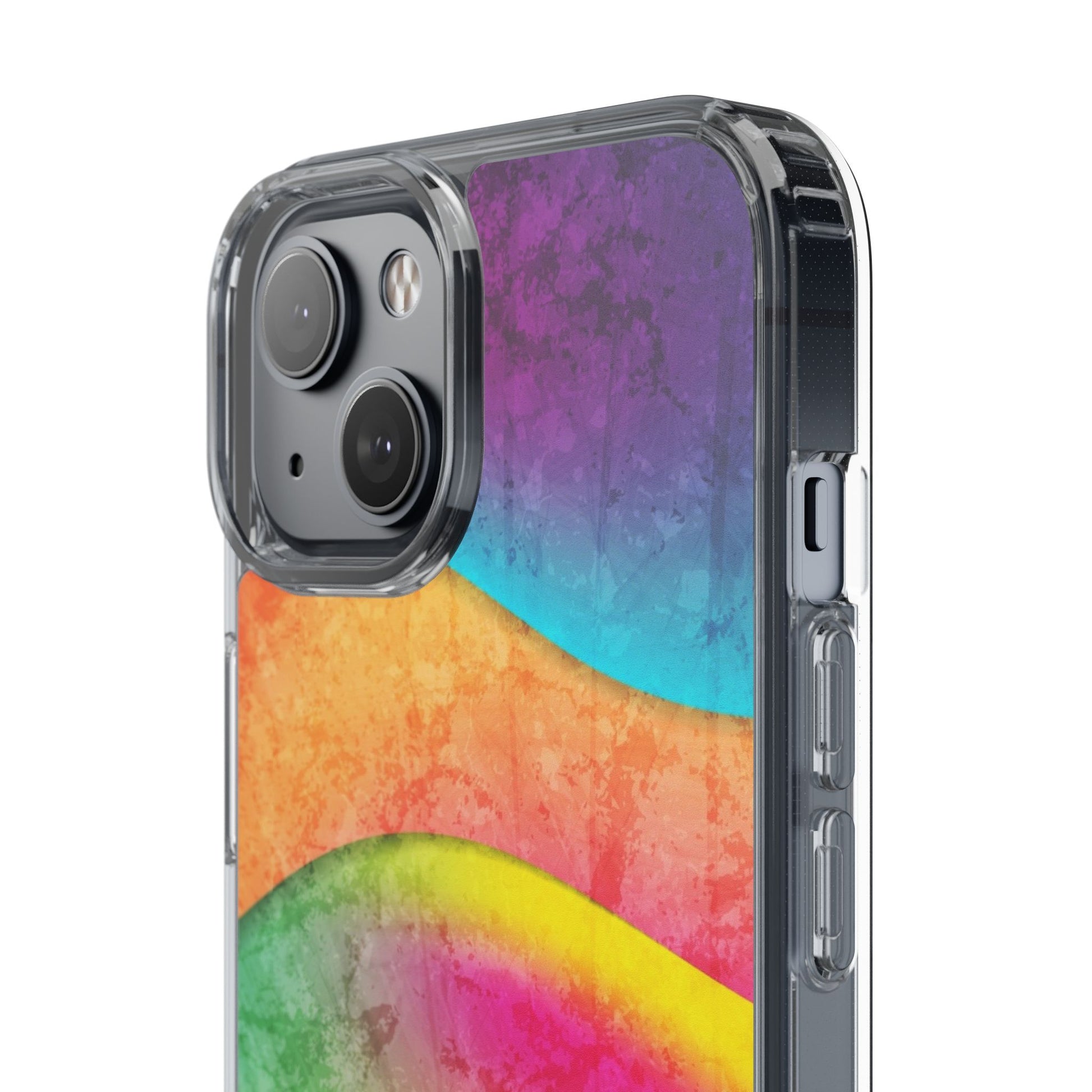 Rainbow Pattern Clear Phone Case (iPhone & Samsung Compatible) - FORMO