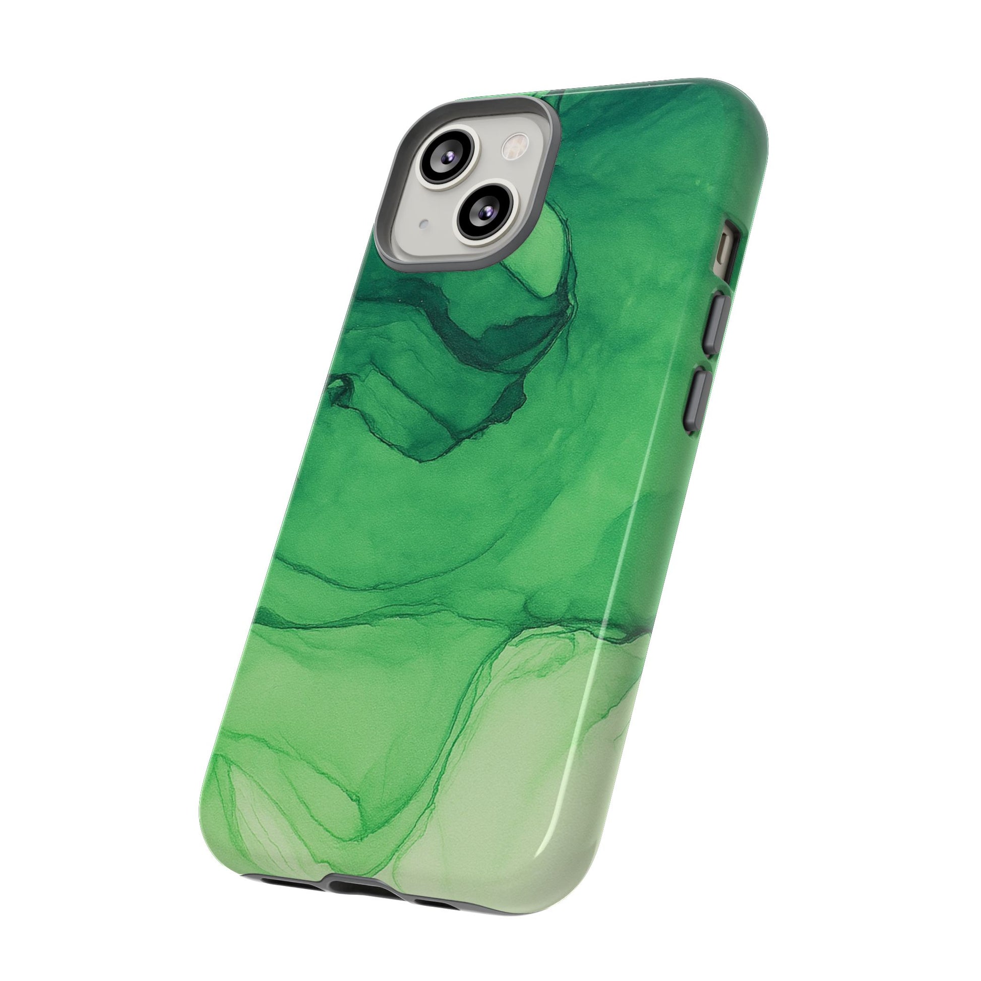 Stylish Phone Case for Nature Lovers, Tough Cases, Green Marble Design, Organic Aesthetic, Unique Gift, Eco-friendly Accessories