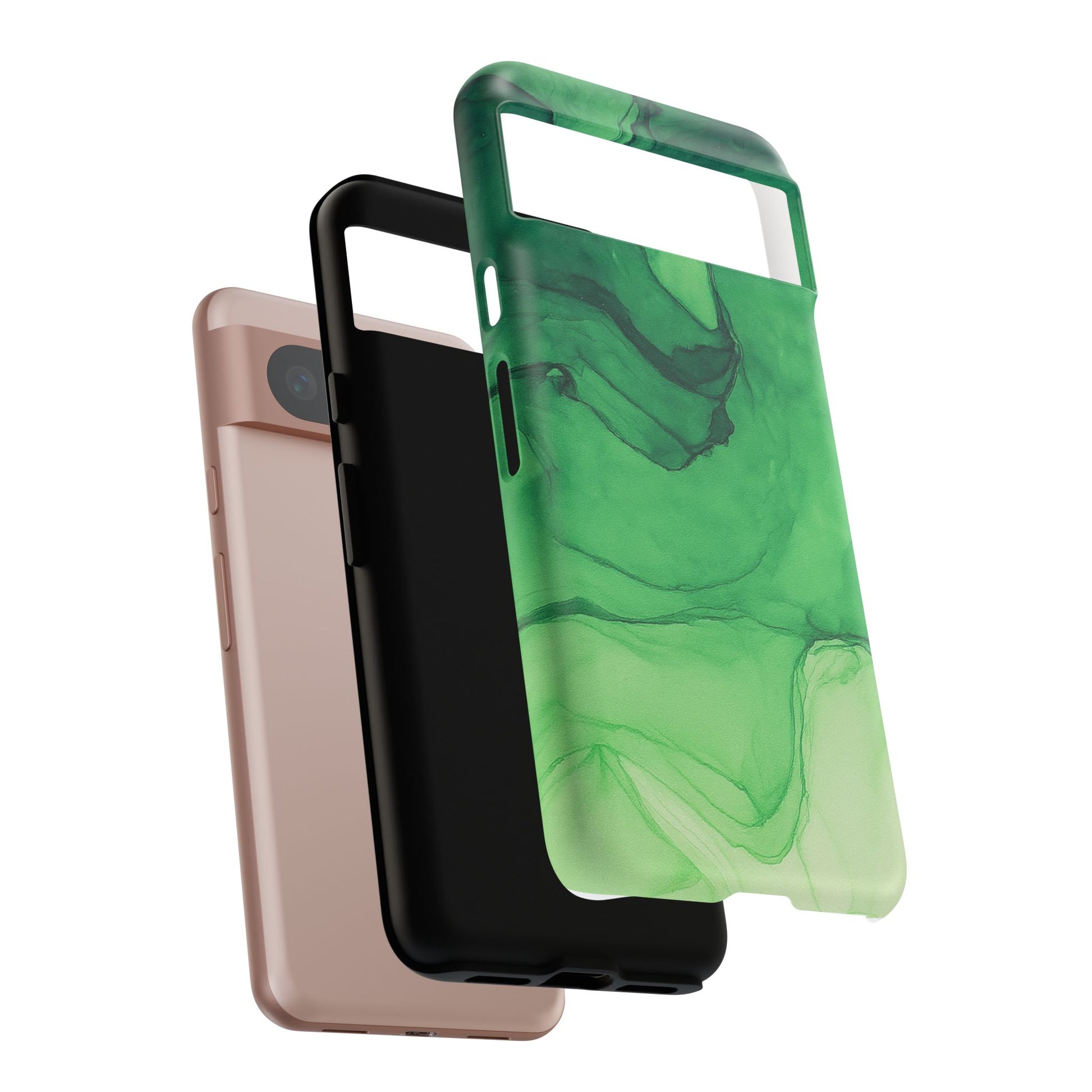 Stylish Phone Case for Nature Lovers, Tough Cases, Green Marble Design, Organic Aesthetic, Unique Gift, Eco-friendly Accessories