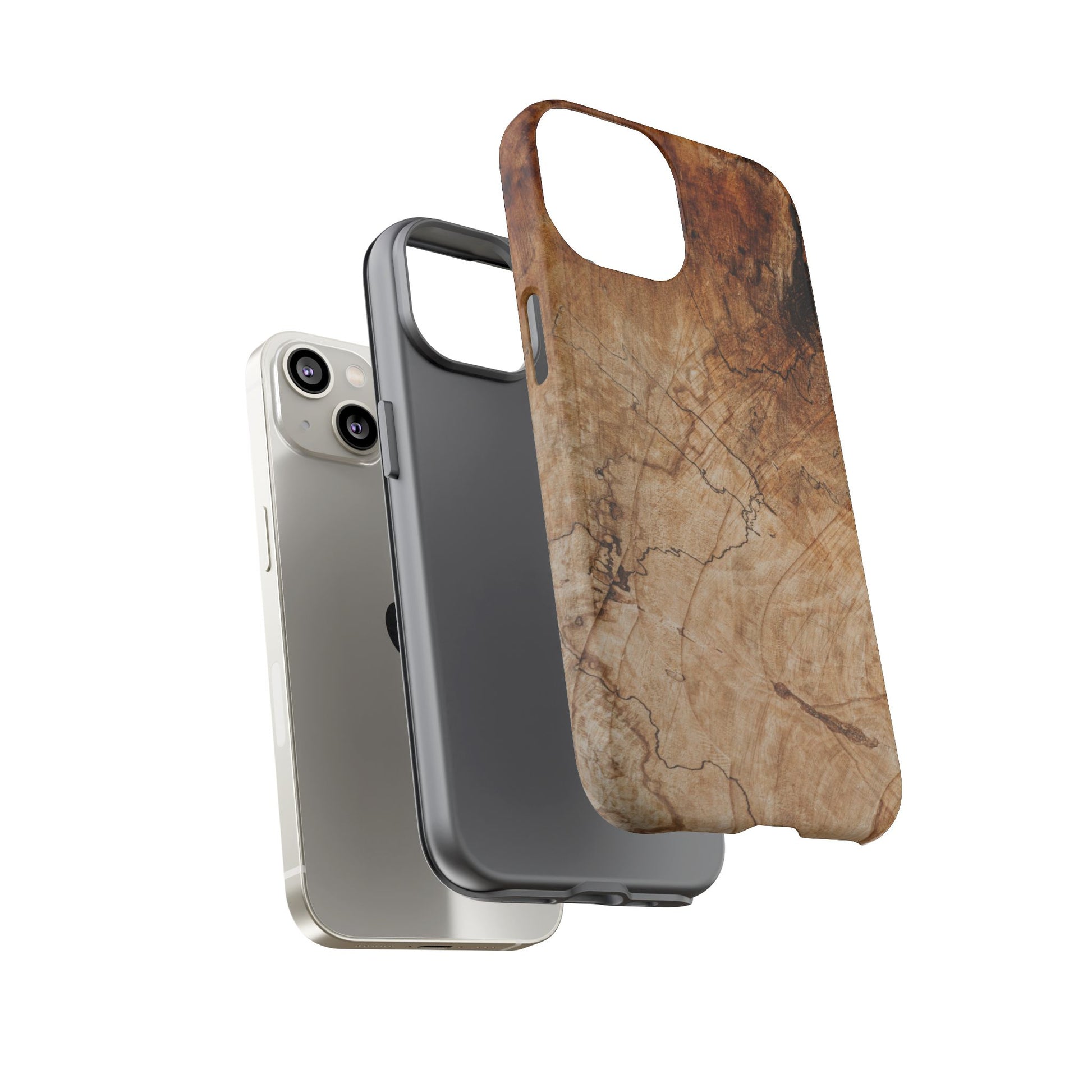 Woodland-Inspired Phone Case | Tough Cases, Natural Wood Grain Cover, Rustic Tech Accessory, Nature Lover Gift, Eco-Friendly - FORMO