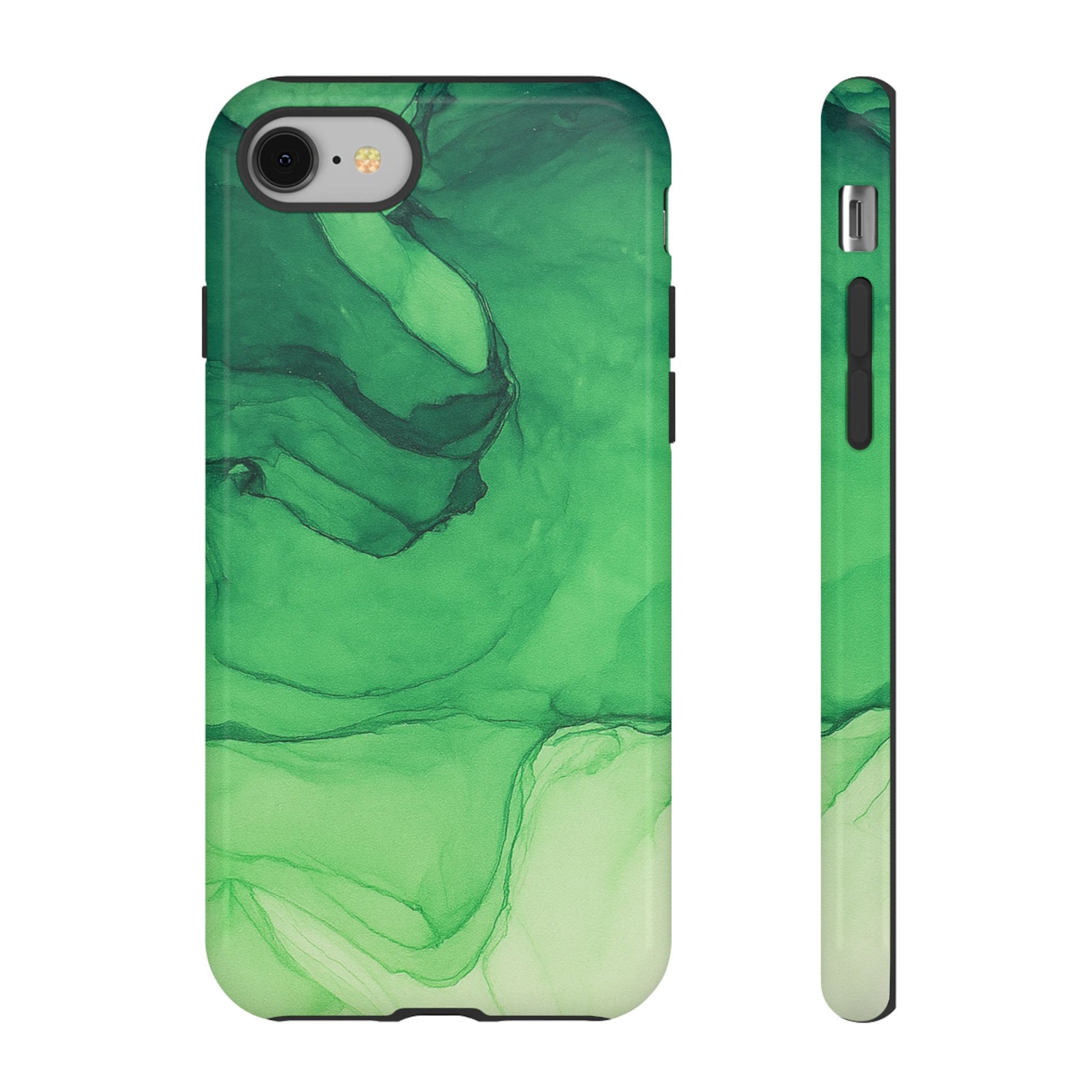 Stylish Phone Case for Nature Lovers, Tough Cases, Green Marble Design, Organic Aesthetic, Unique Gift, Eco-friendly Accessories