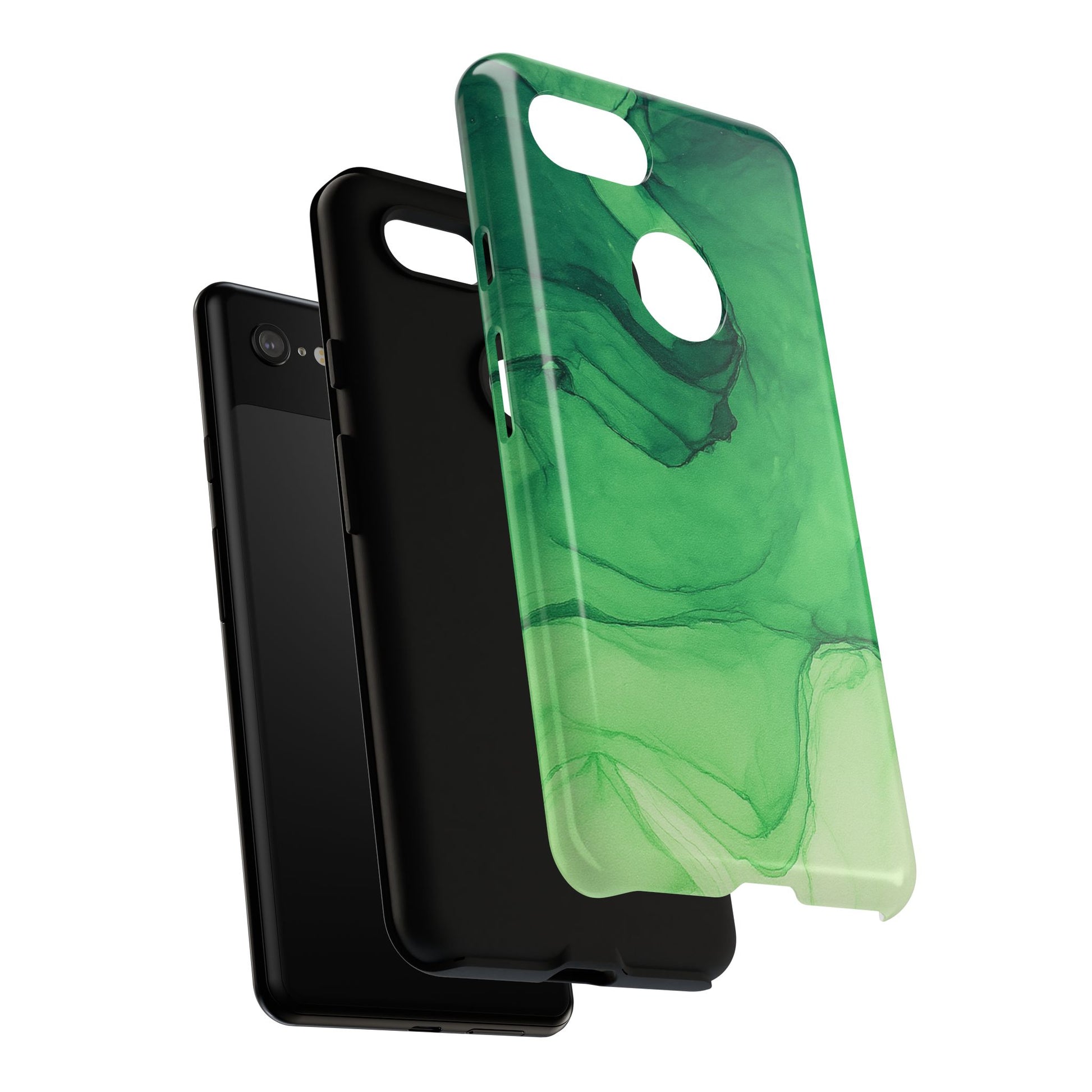 Stylish Phone Case for Nature Lovers, Tough Cases, Green Marble Design, Organic Aesthetic, Unique Gift, Eco-friendly Accessories
