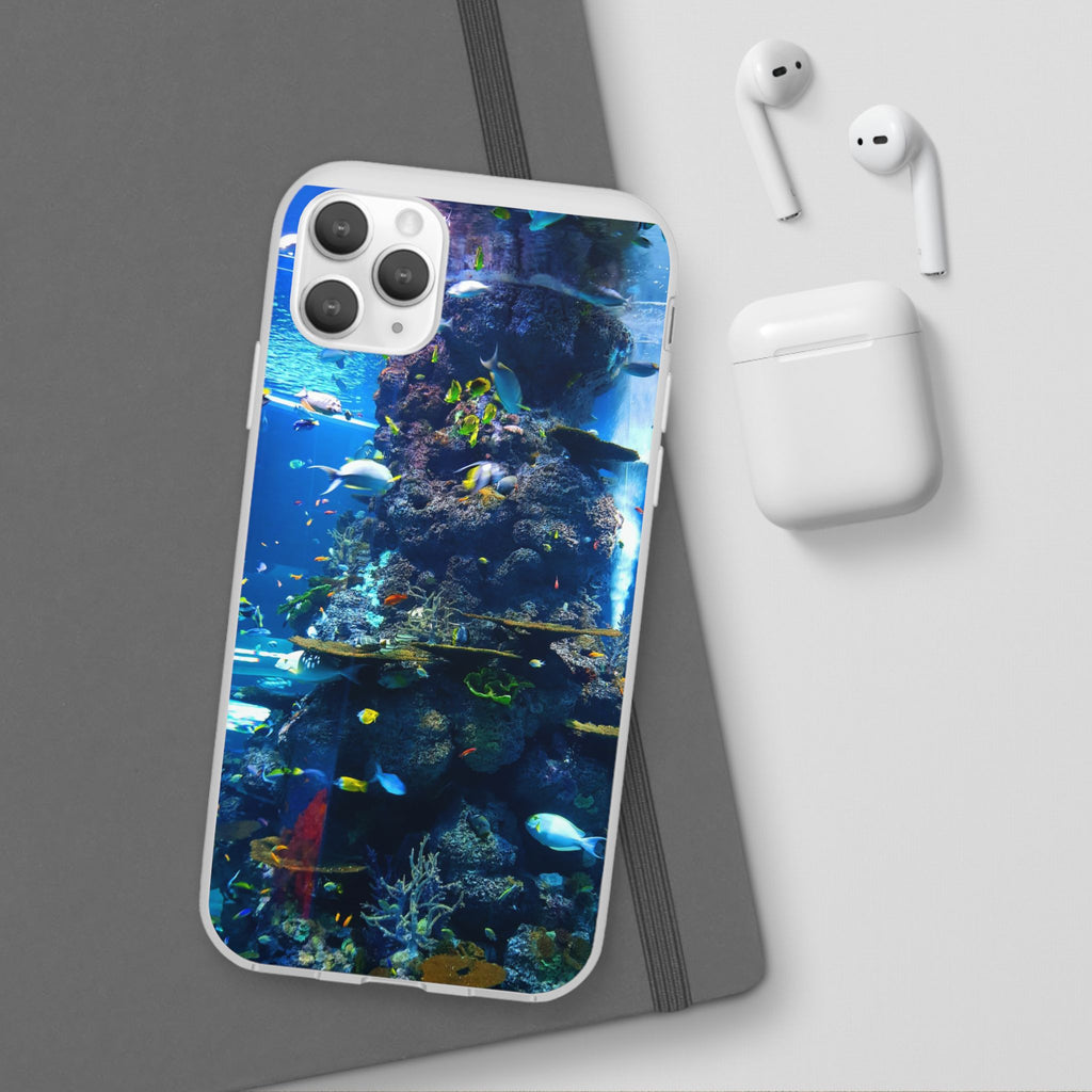 Underwater Paradise Phone Case, Flexible Mobile Cover, Ocean Lover Gift, Marine Life, Beach Decor, Sea Life Accessories - FORMO