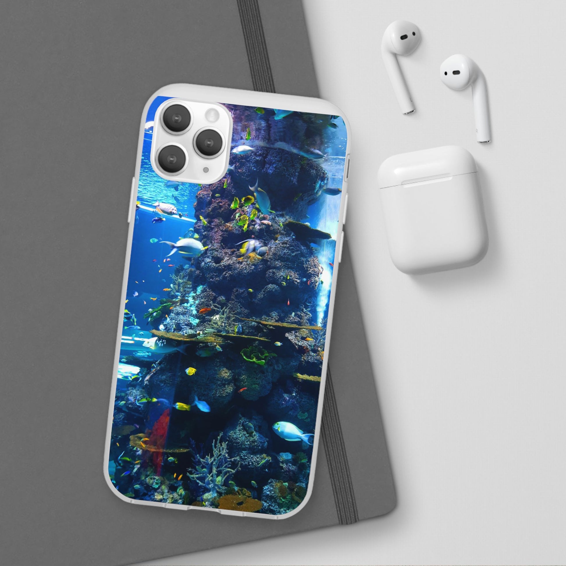 Underwater Paradise Phone Case, Flexible Mobile Cover, Ocean Lover Gift, Marine Life, Beach Decor, Sea Life Accessories - FORMO