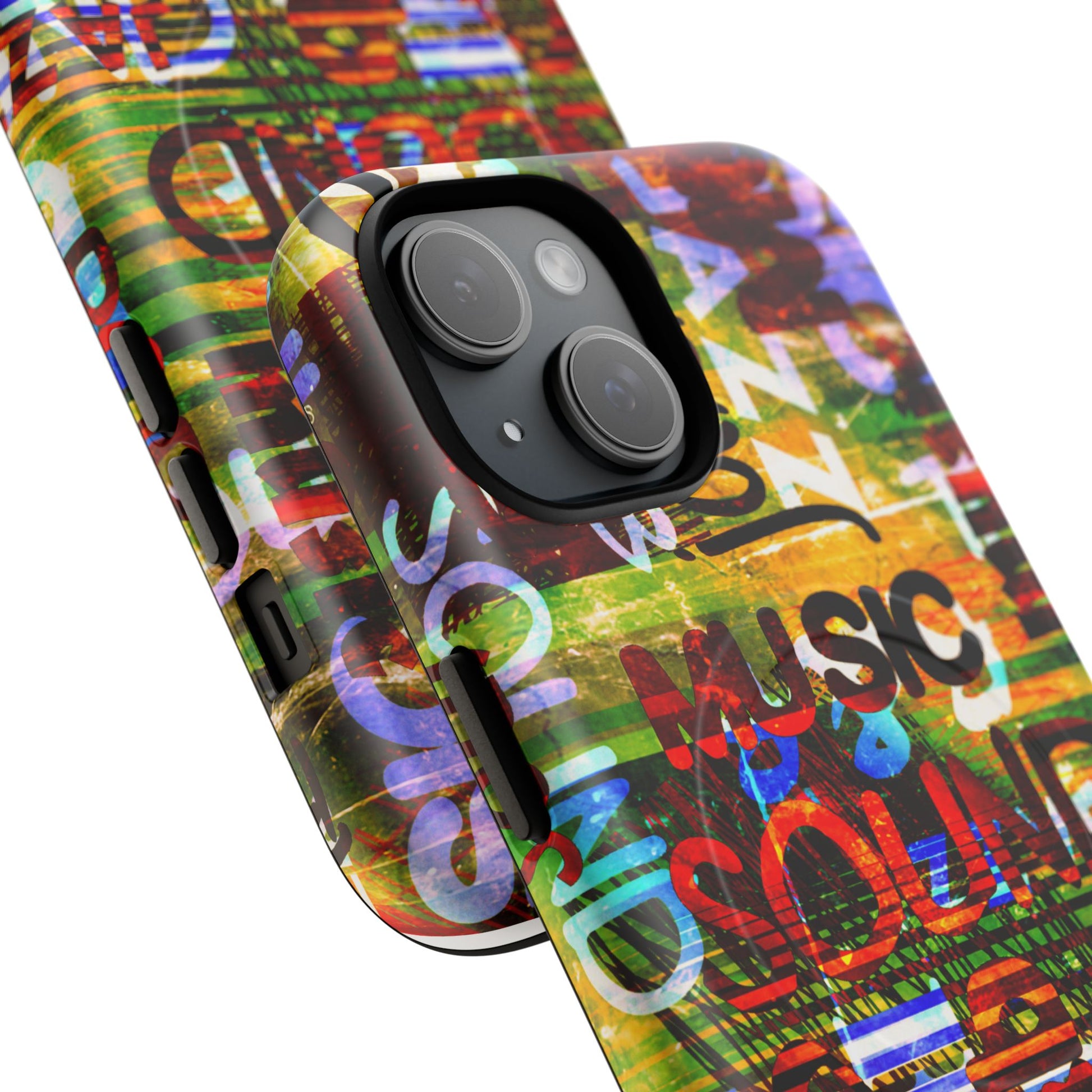 Colorful Music-Themed Phone Case (iPhone & Samsung Compatible) - FORMO