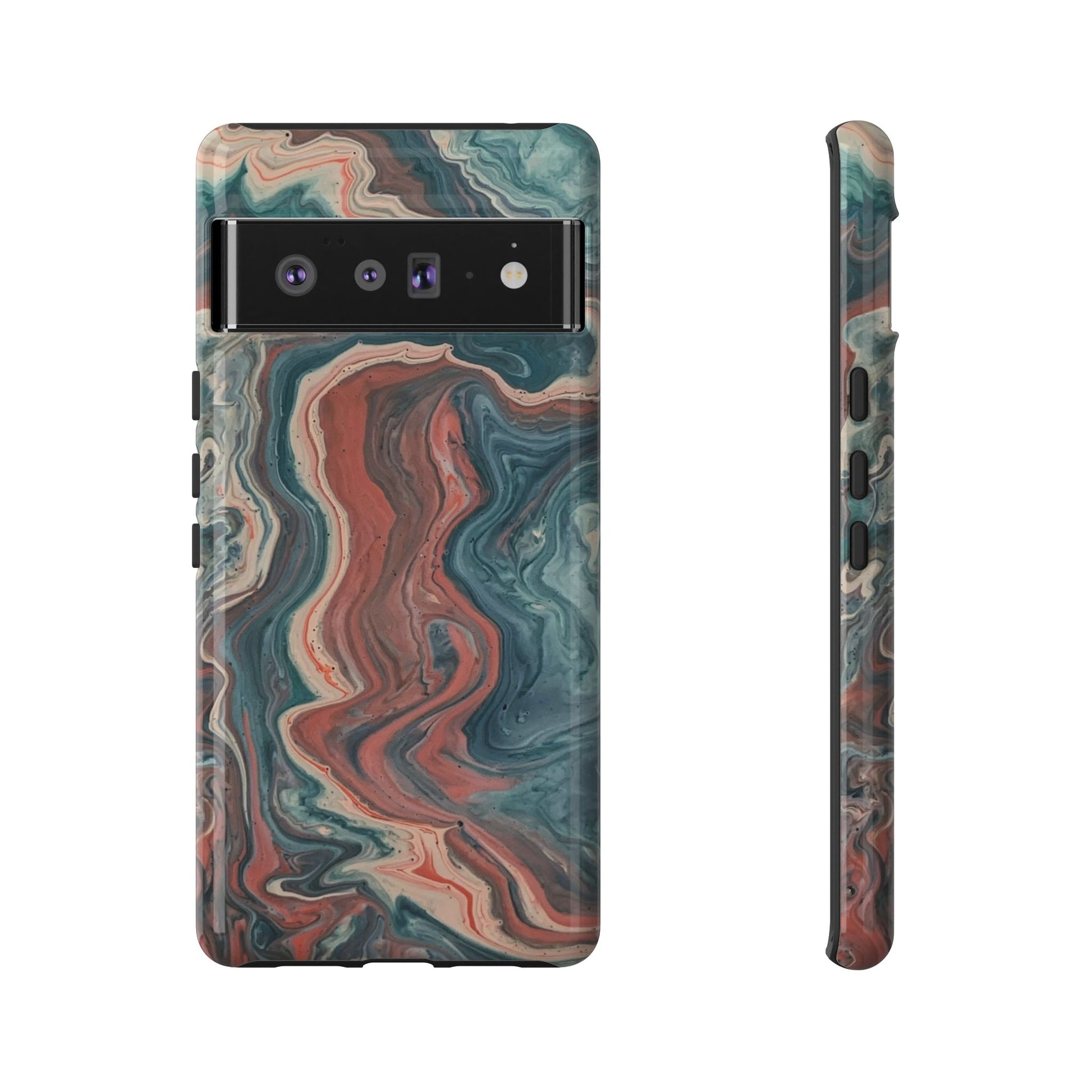 Artistic Phone Case, Tough Cases for Stylish Protection, Marble Design, Trendy Gift for Phone Lovers, Unique Cell Phone Accessory - FORMO