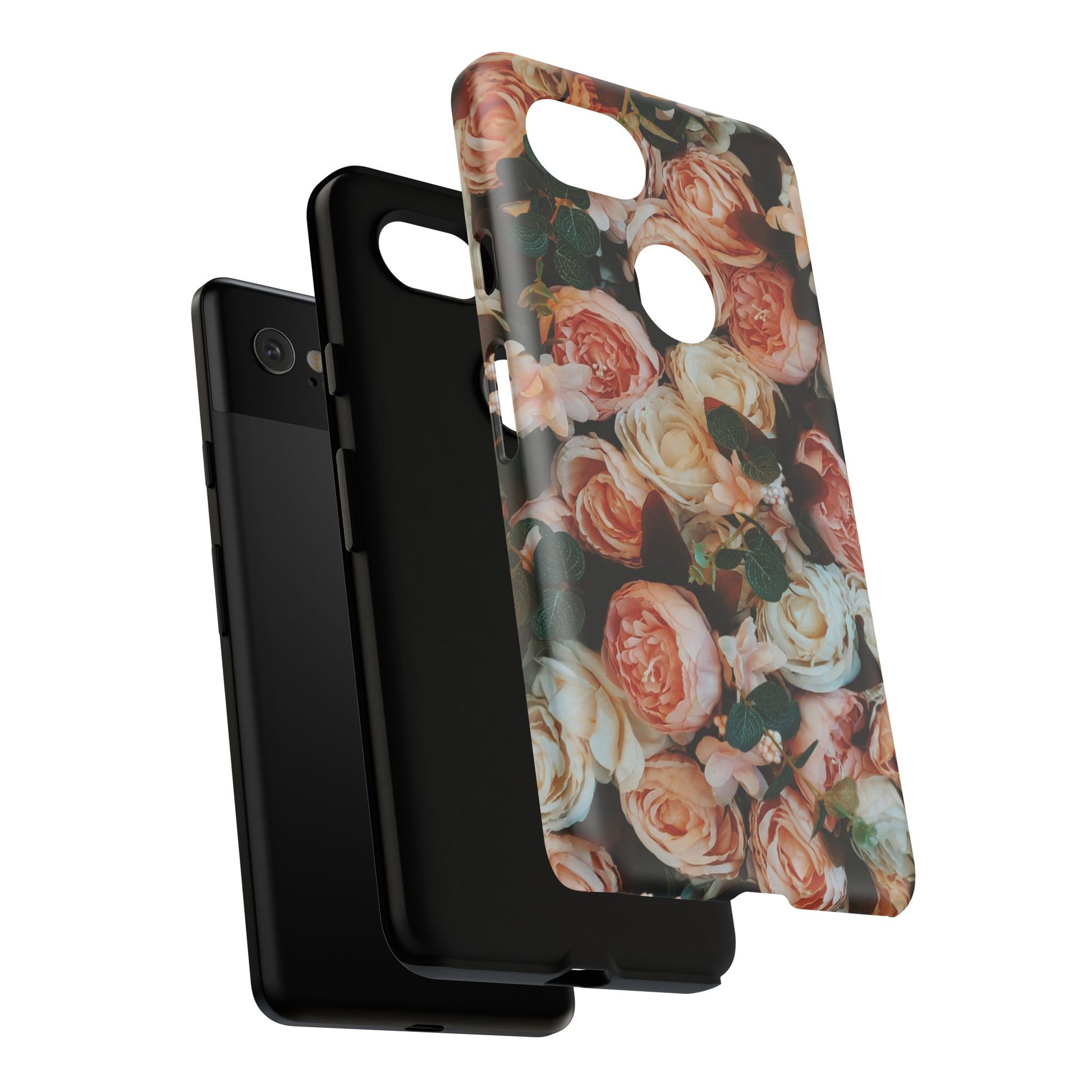 Floral Phone Case - Tough Cases, Rose Design, Floral Protection, Gift for Her, Cute Mobile Cover, Eco-Friendly Case - FORMO