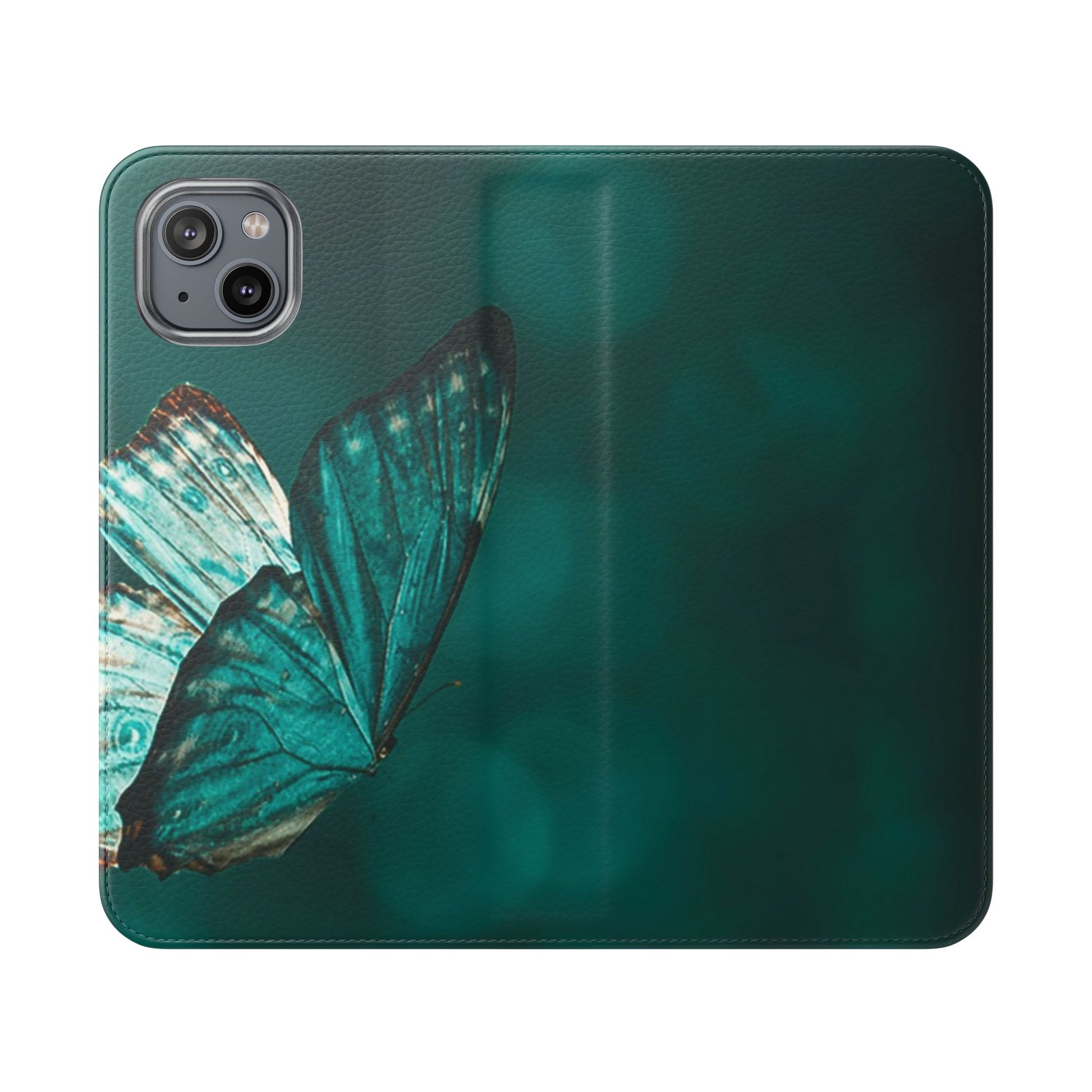 Butterfly Flip Case - Elegant Phone Wallet Cover, Nature Lovers, Gift for Her, Sustainable Fashion, Personalized Mobile Accessory - FORMO