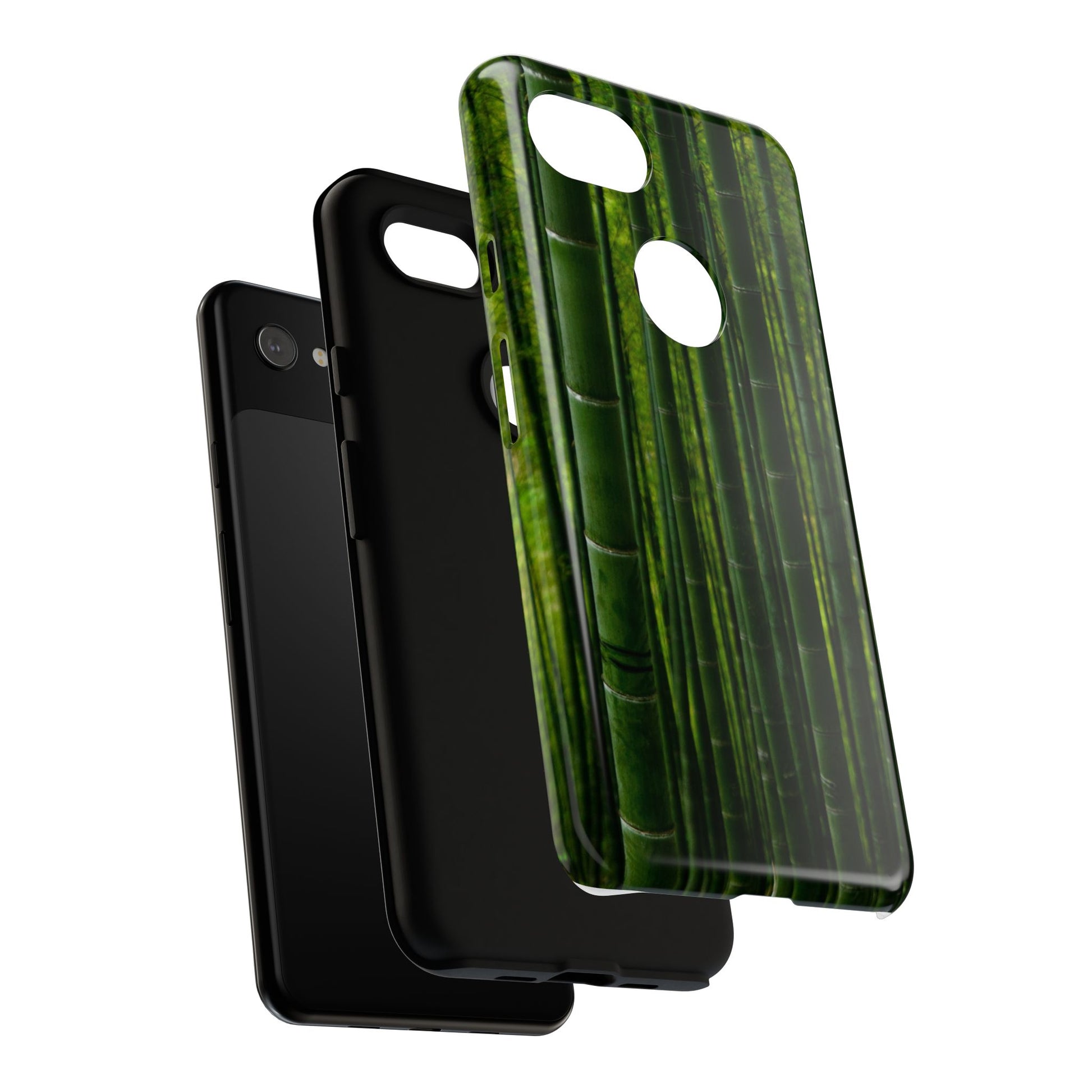 Bamboo Phone Case - Tough Cases, Nature Lover Gift, Eco-Friendly Phone Accessory, Greenery Design, Unique Smartphone Cover - FORMO