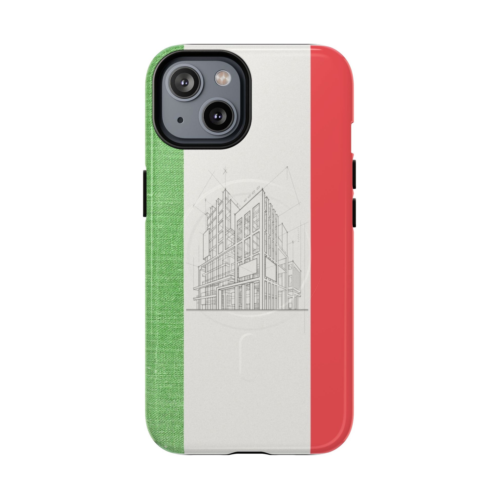 Italian Heritage Magnetic Phone Case, Stylish Phone Cover, Durable Magnet Case, Unique Gift for Travelers, Italian Culture Decor