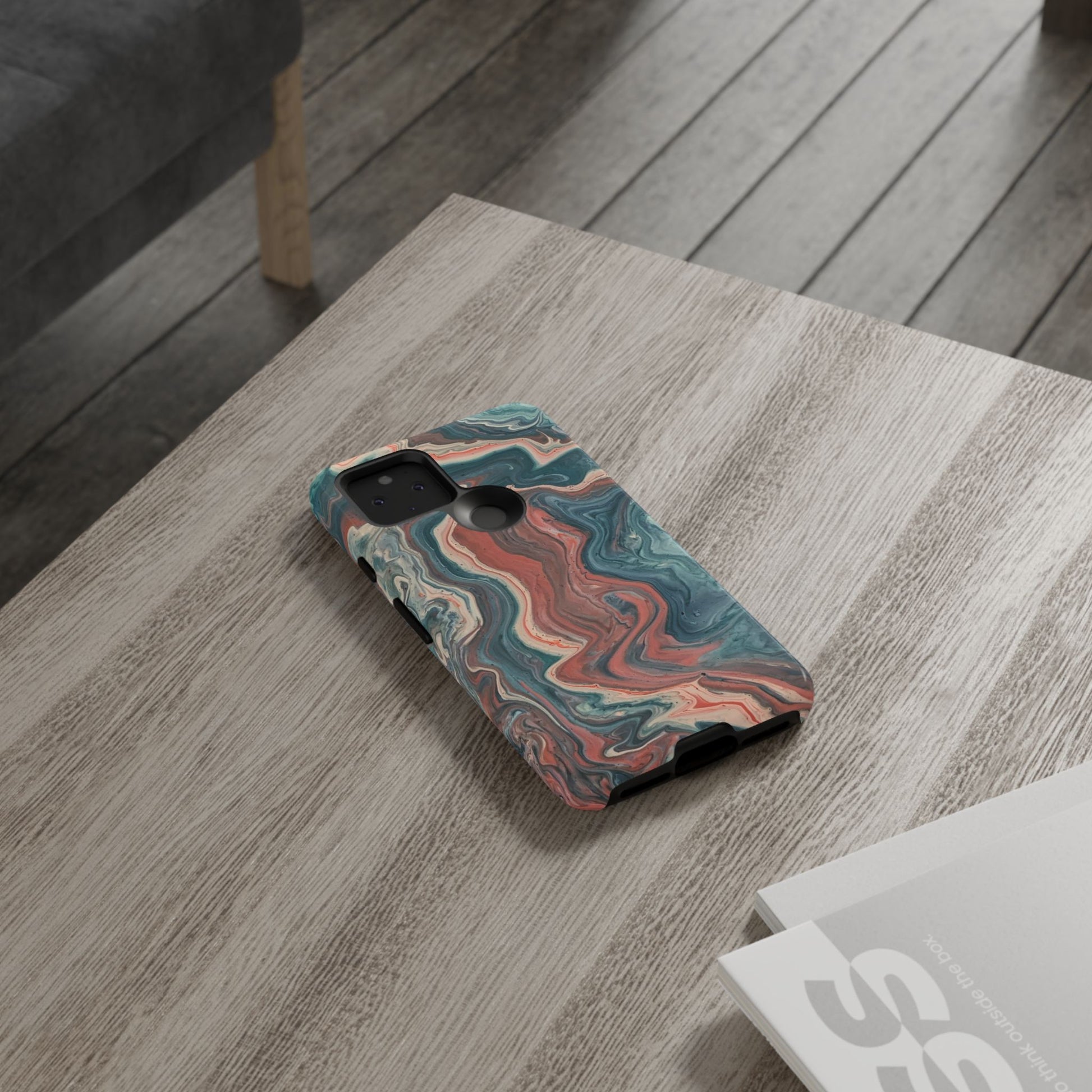 Artistic Phone Case, Tough Cases for Stylish Protection, Marble Design, Trendy Gift for Phone Lovers, Unique Cell Phone Accessory - FORMO