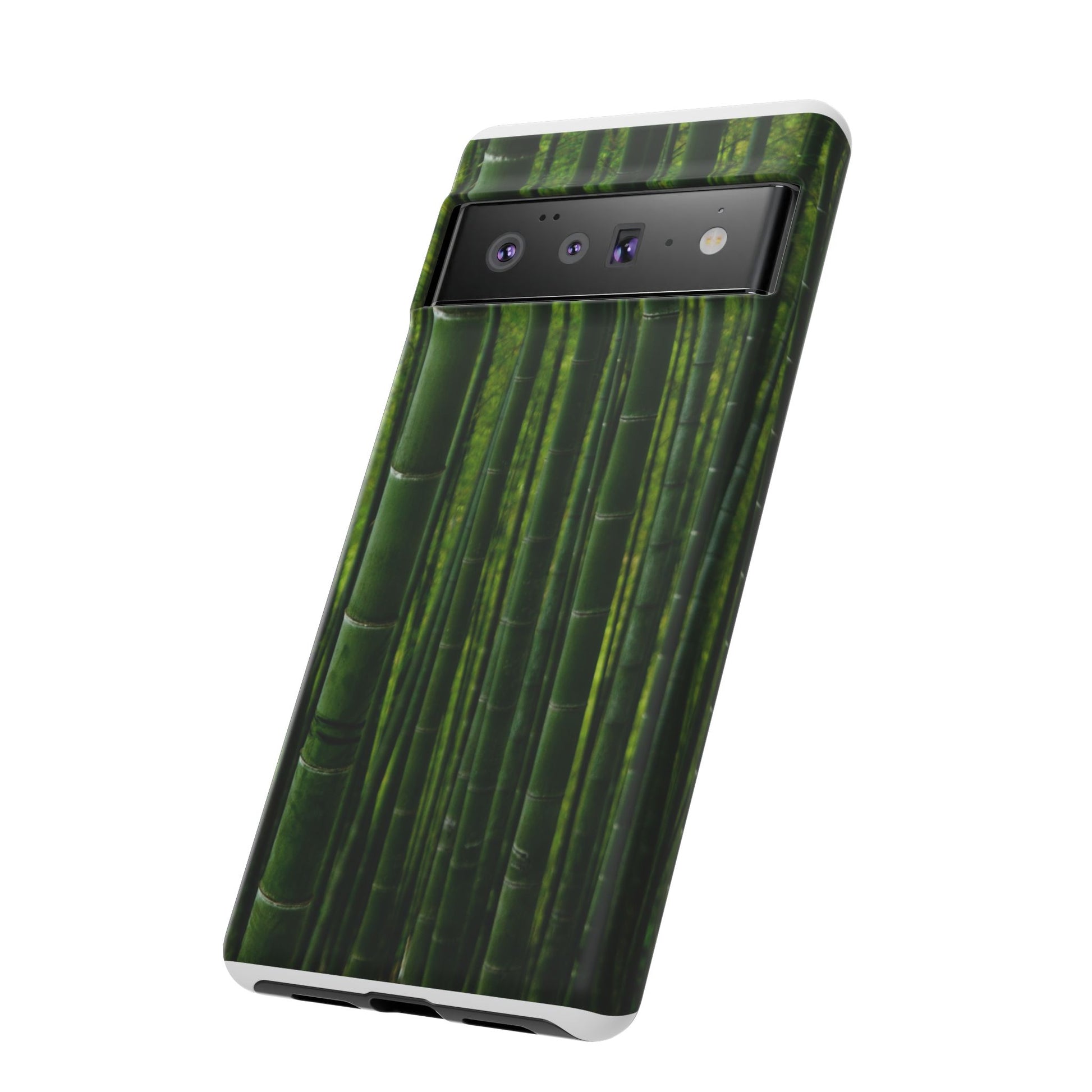 Bamboo Phone Case - Tough Cases, Nature Lover Gift, Eco-Friendly Phone Accessory, Greenery Design, Unique Smartphone Cover - FORMO