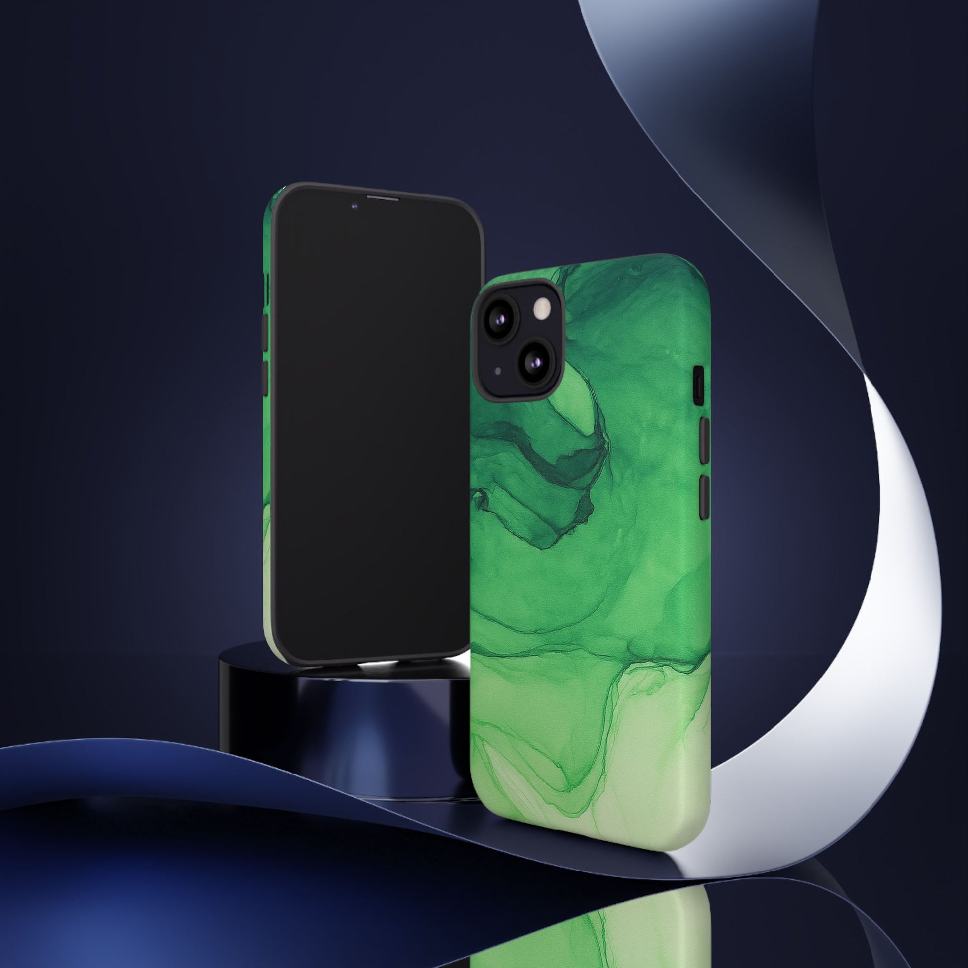 Stylish Phone Case for Nature Lovers, Tough Cases, Green Marble Design, Organic Aesthetic, Unique Gift, Eco-friendly Accessories