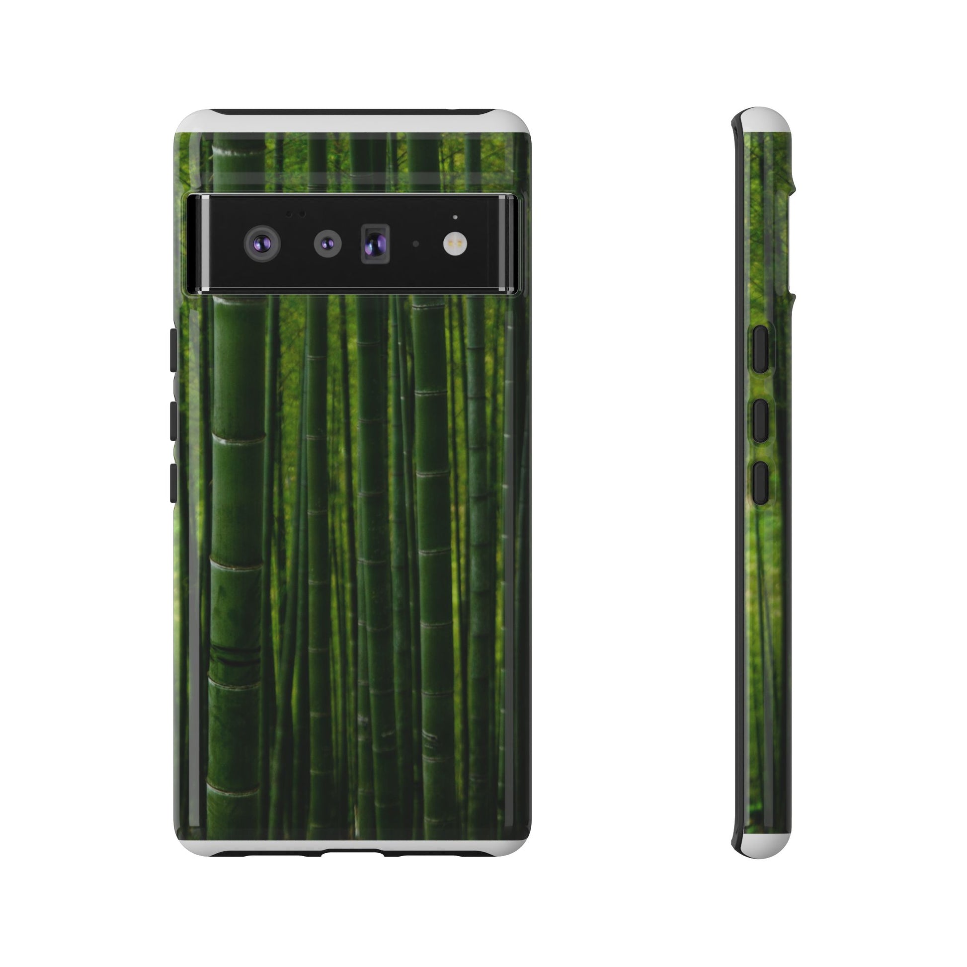 Bamboo Phone Case - Tough Cases, Nature Lover Gift, Eco-Friendly Phone Accessory, Greenery Design, Unique Smartphone Cover - FORMO