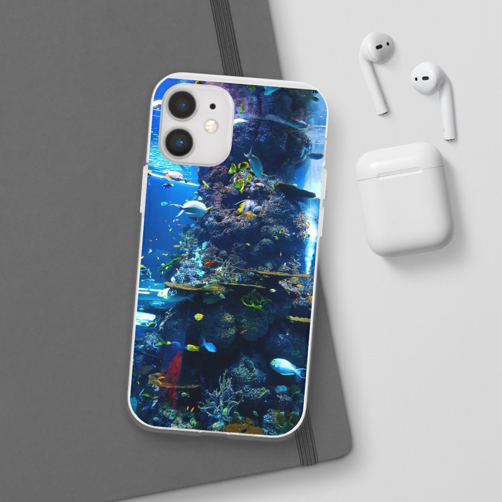 Underwater Paradise Phone Case, Flexible Mobile Cover, Ocean Lover Gift, Marine Life, Beach Decor, Sea Life Accessories - FORMO