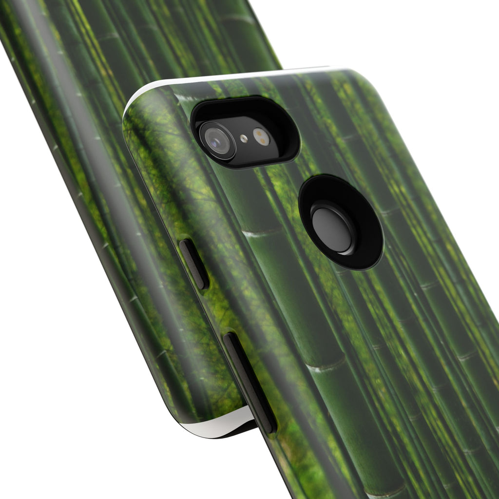 Bamboo Phone Case - Tough Cases, Nature Lover Gift, Eco-Friendly Phone Accessory, Greenery Design, Unique Smartphone Cover - FORMO