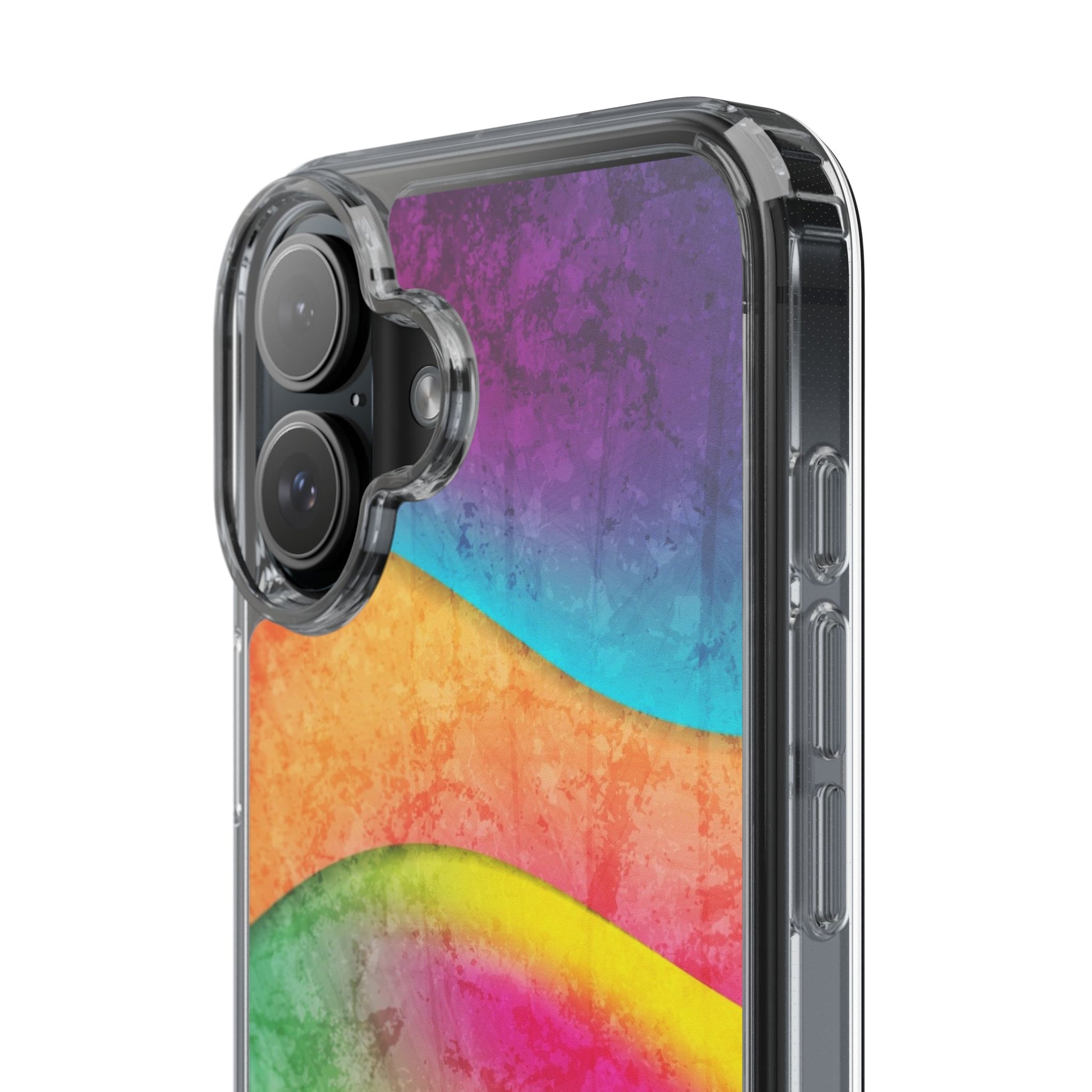 Rainbow Pattern Clear Phone Case (iPhone & Samsung Compatible) - FORMO