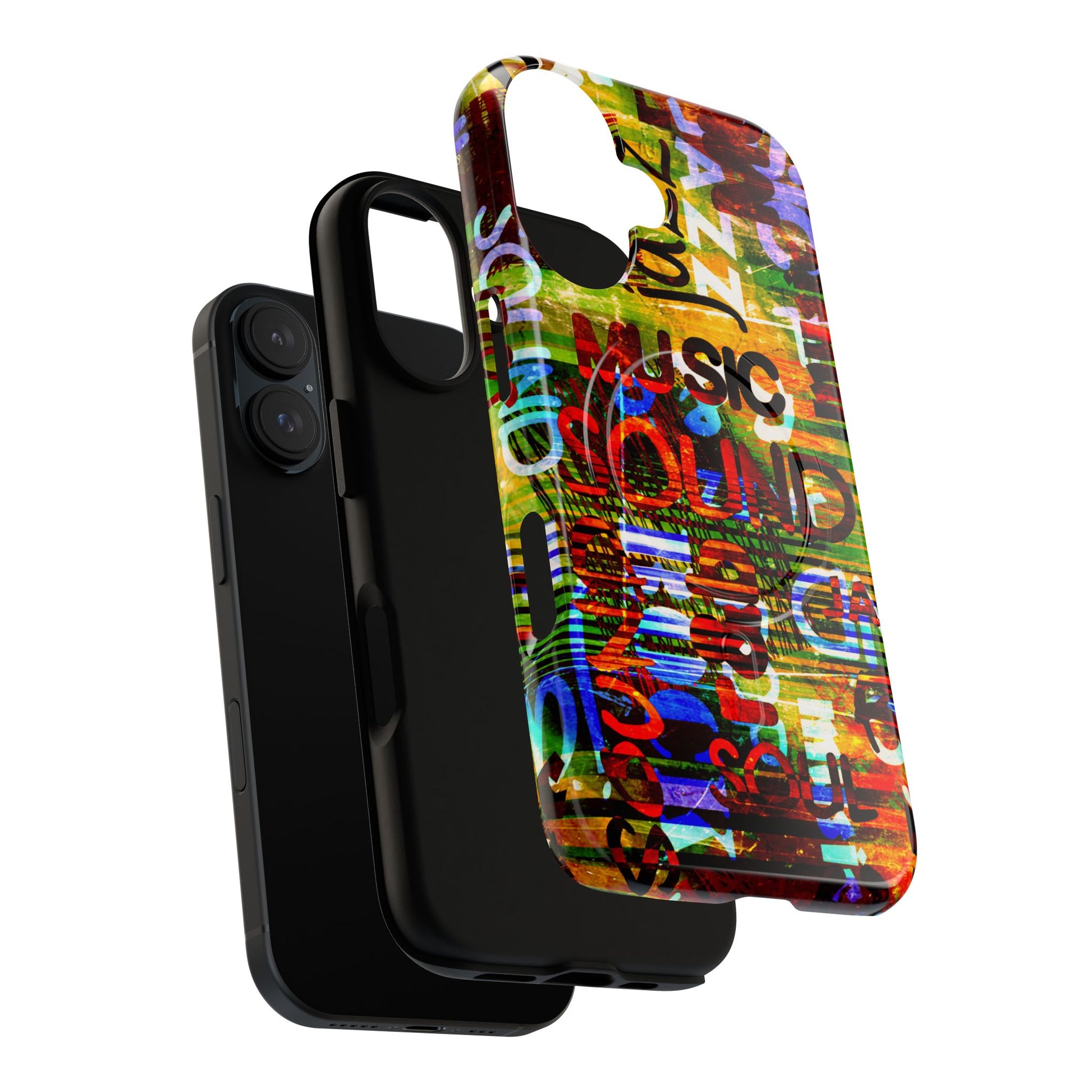 Colorful Music-Themed Phone Case (iPhone & Samsung Compatible) - FORMO