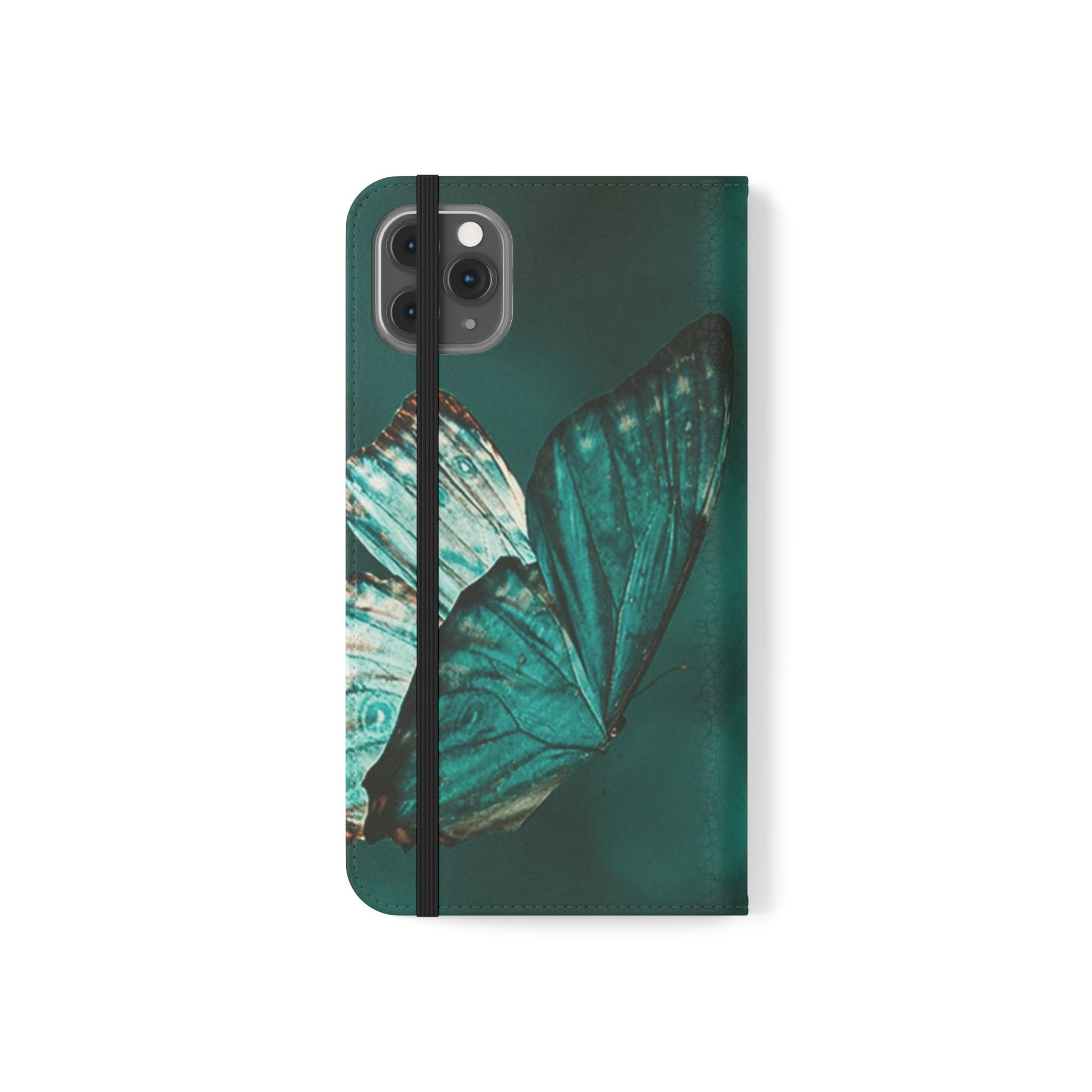 Butterfly Flip Case - Elegant Phone Wallet Cover, Nature Lovers, Gift for Her, Sustainable Fashion, Personalized Mobile Accessory - FORMO