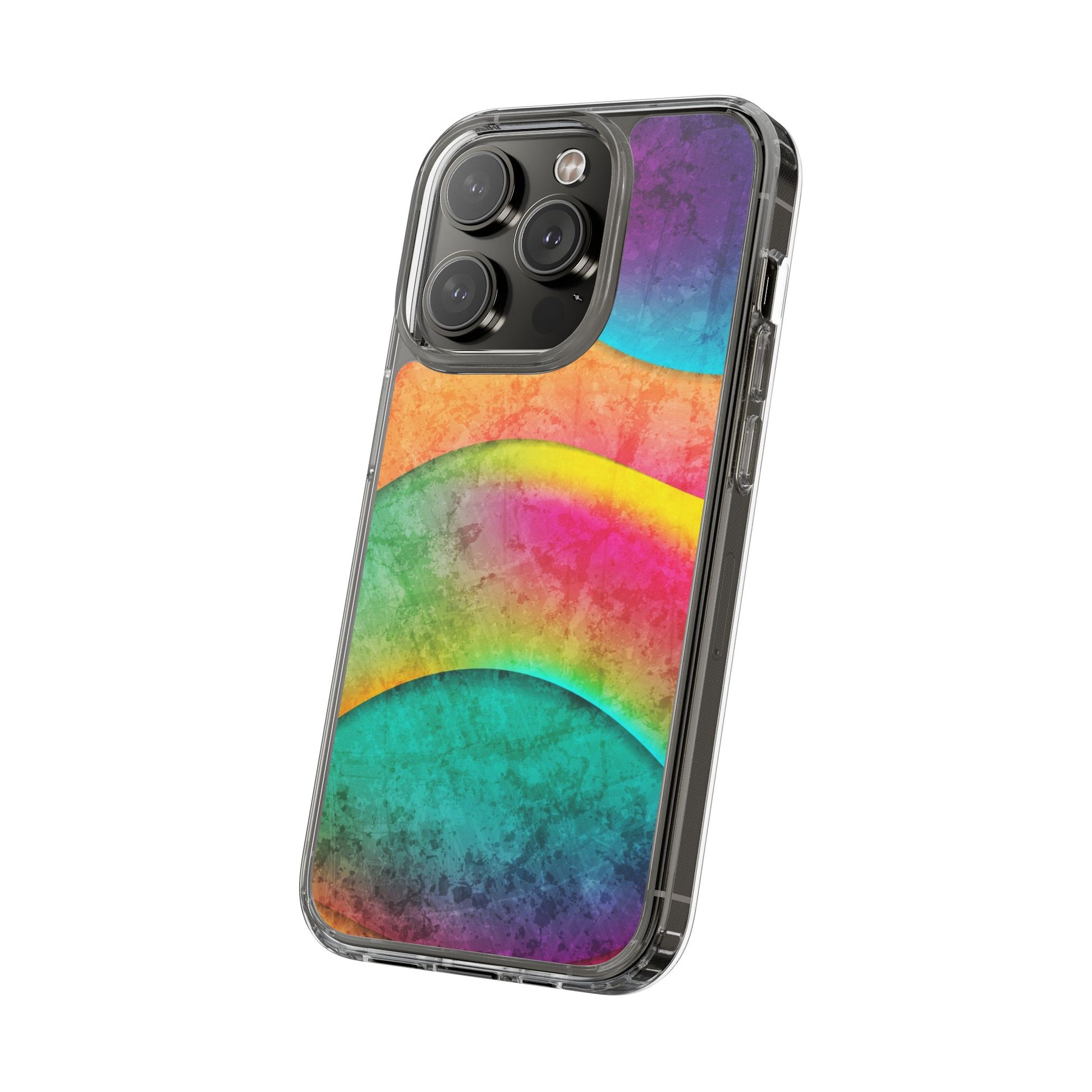 Rainbow Pattern Clear Phone Case (iPhone & Samsung Compatible) - FORMO